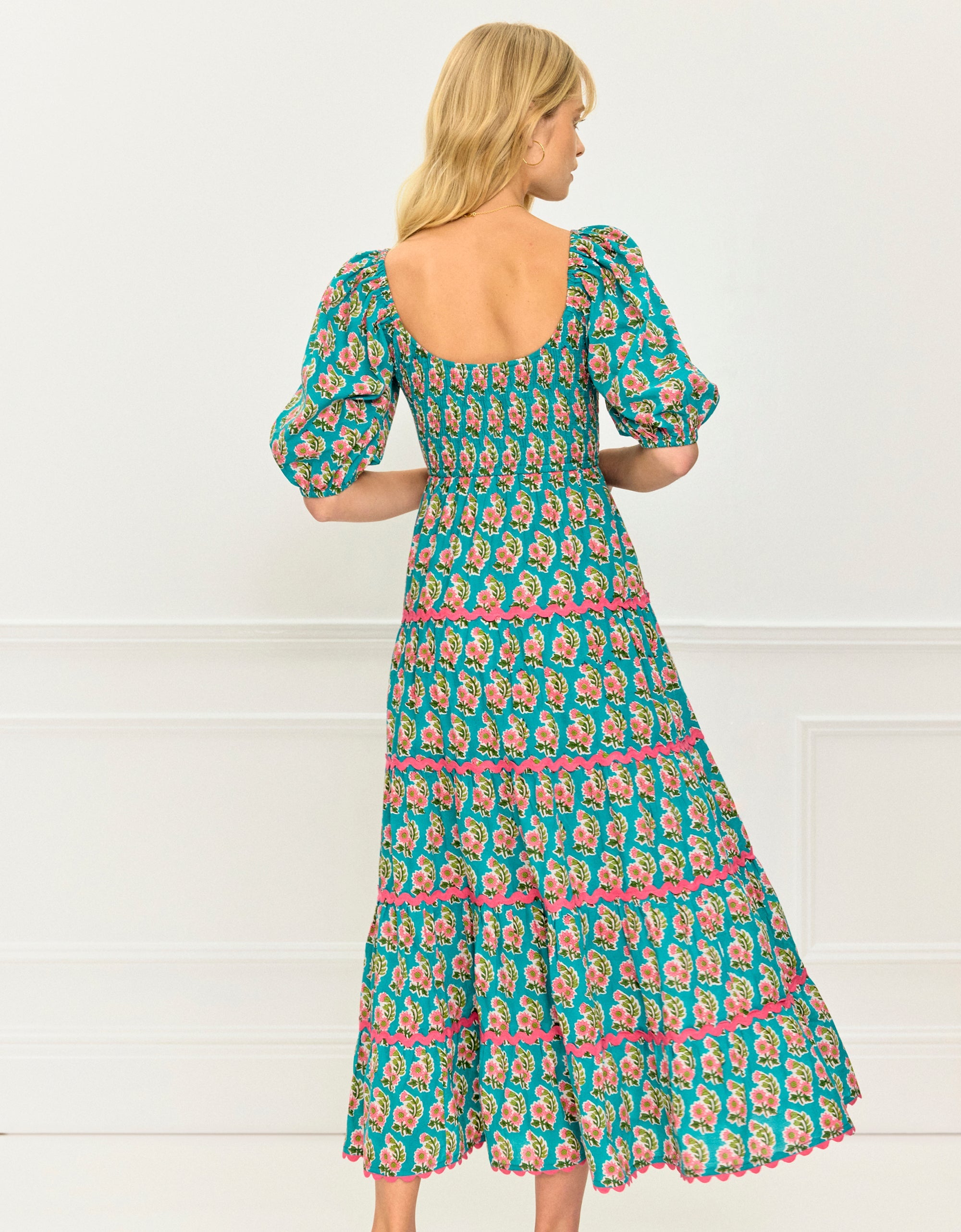 Pink City Prints Algarve Zinnia Angelina Dress
