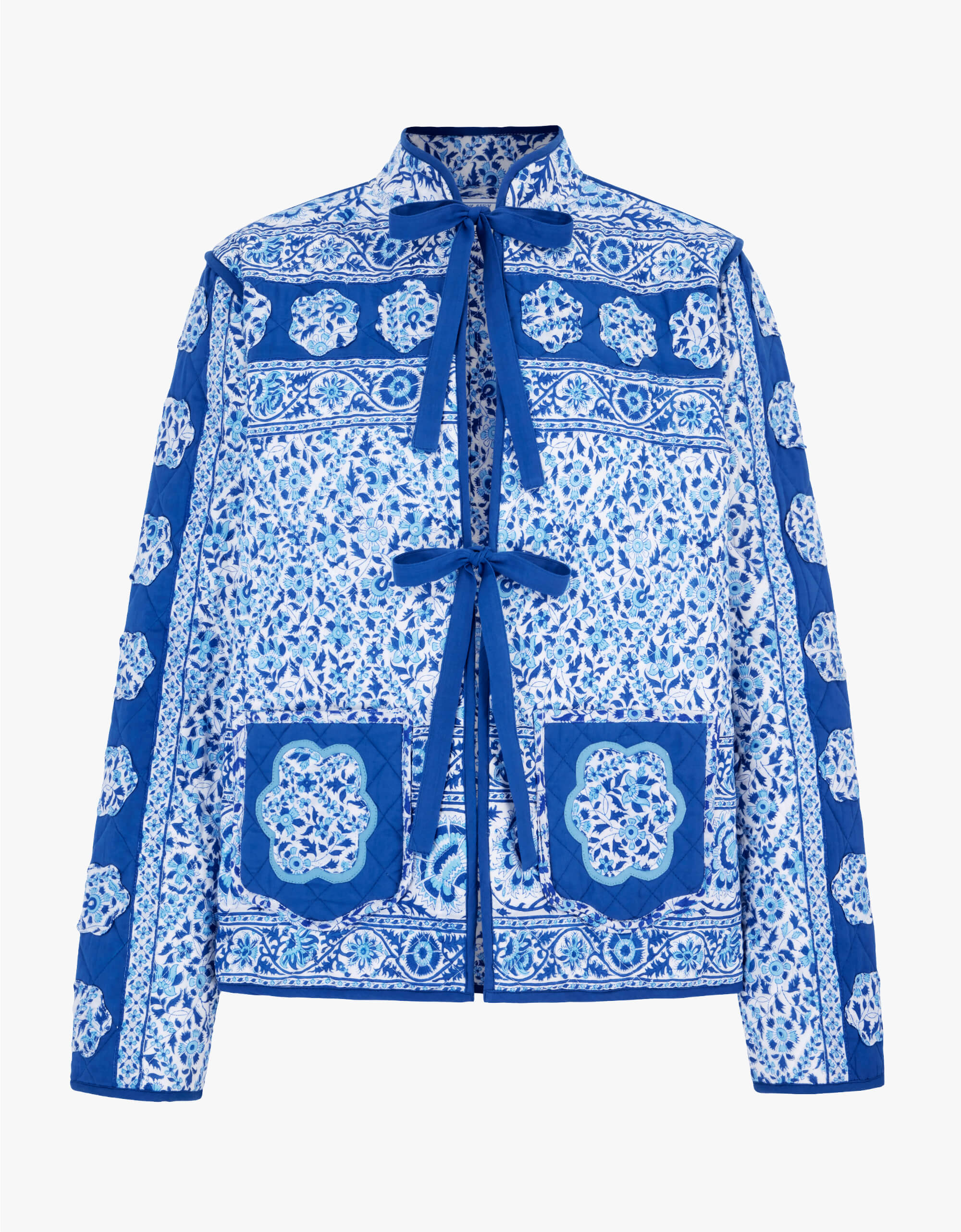 Pink City Prints Azure Patchwork Penny Jacket