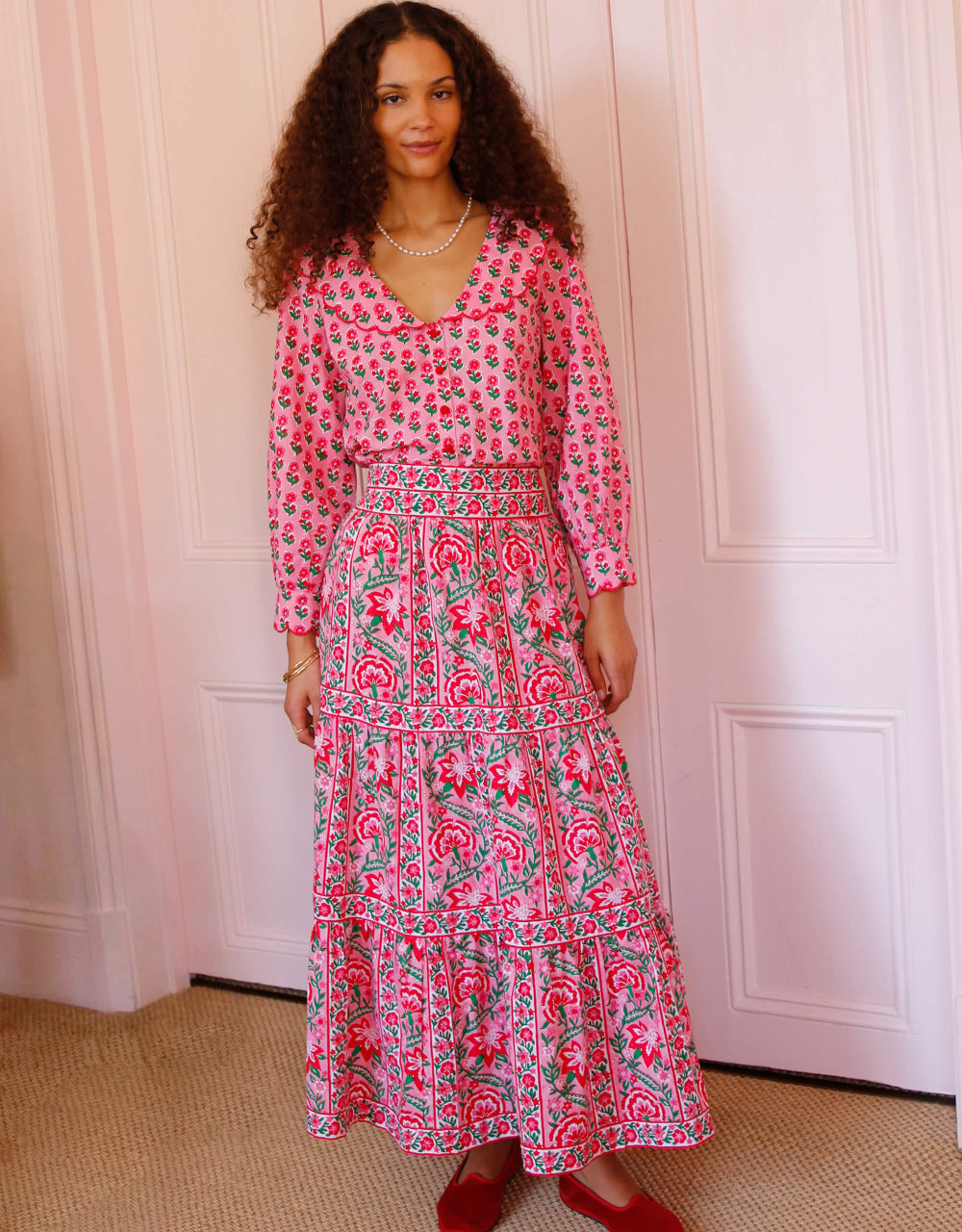 Pink City Prints Candy Buta Rita Blouse