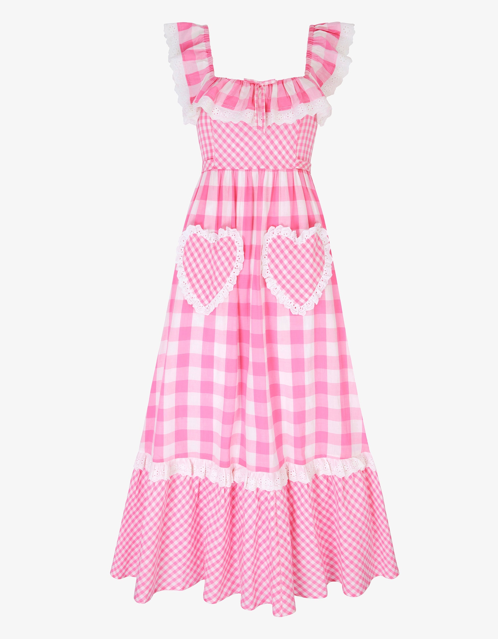 Pink City Prints Candy Floss Gingham Pippa Dress