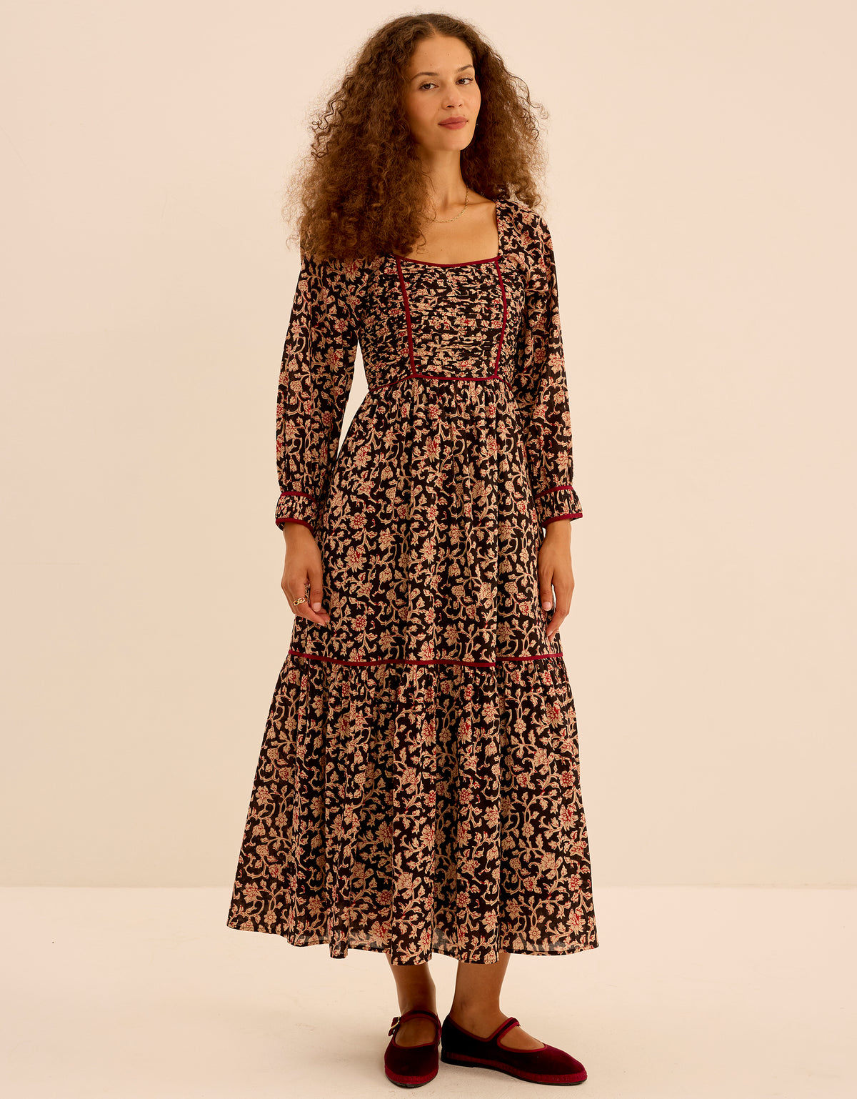 Pink City Prints Chanderi Jaal Riley Dress