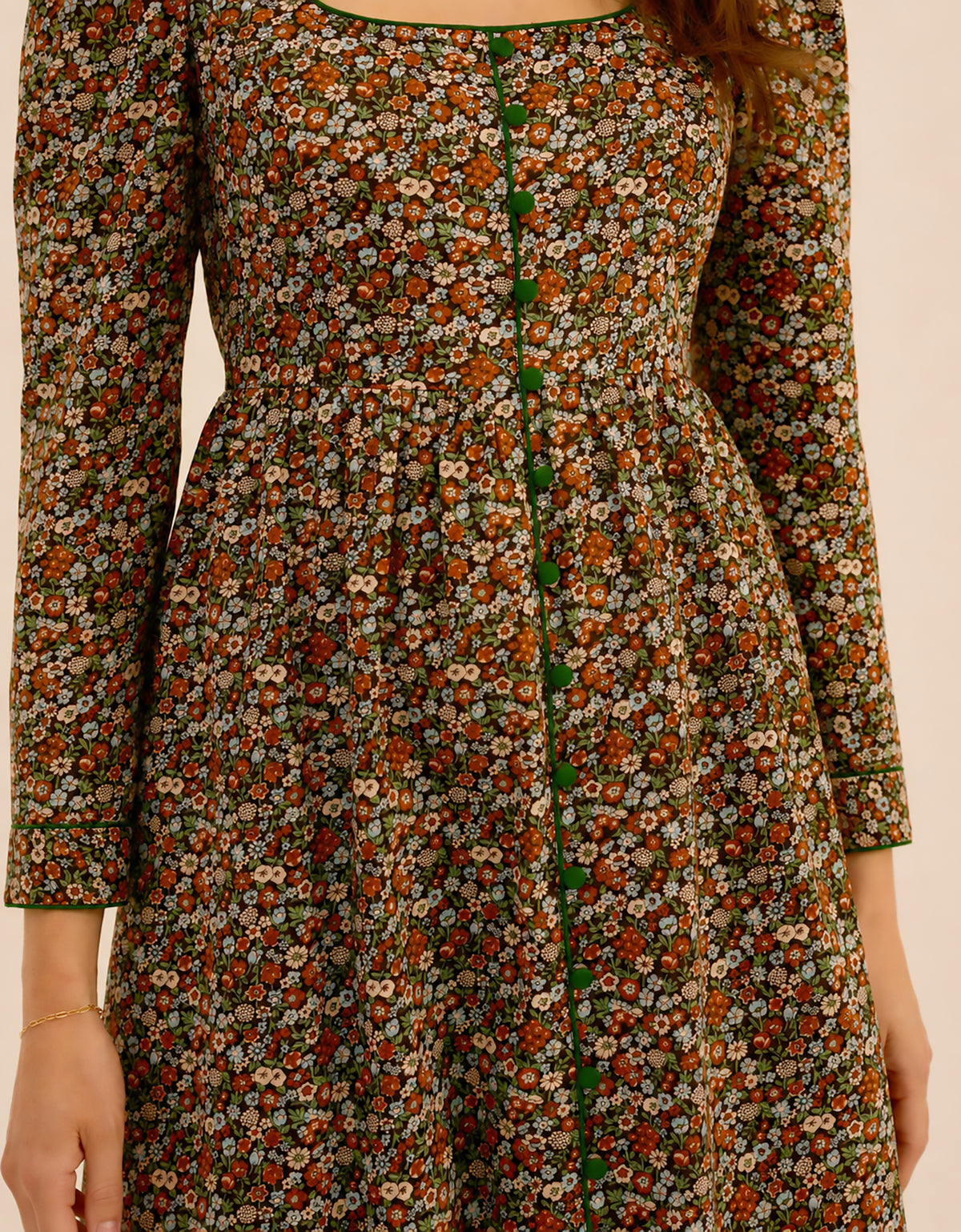 Pink City Prints Cinnamon Meadow Olivia Dress