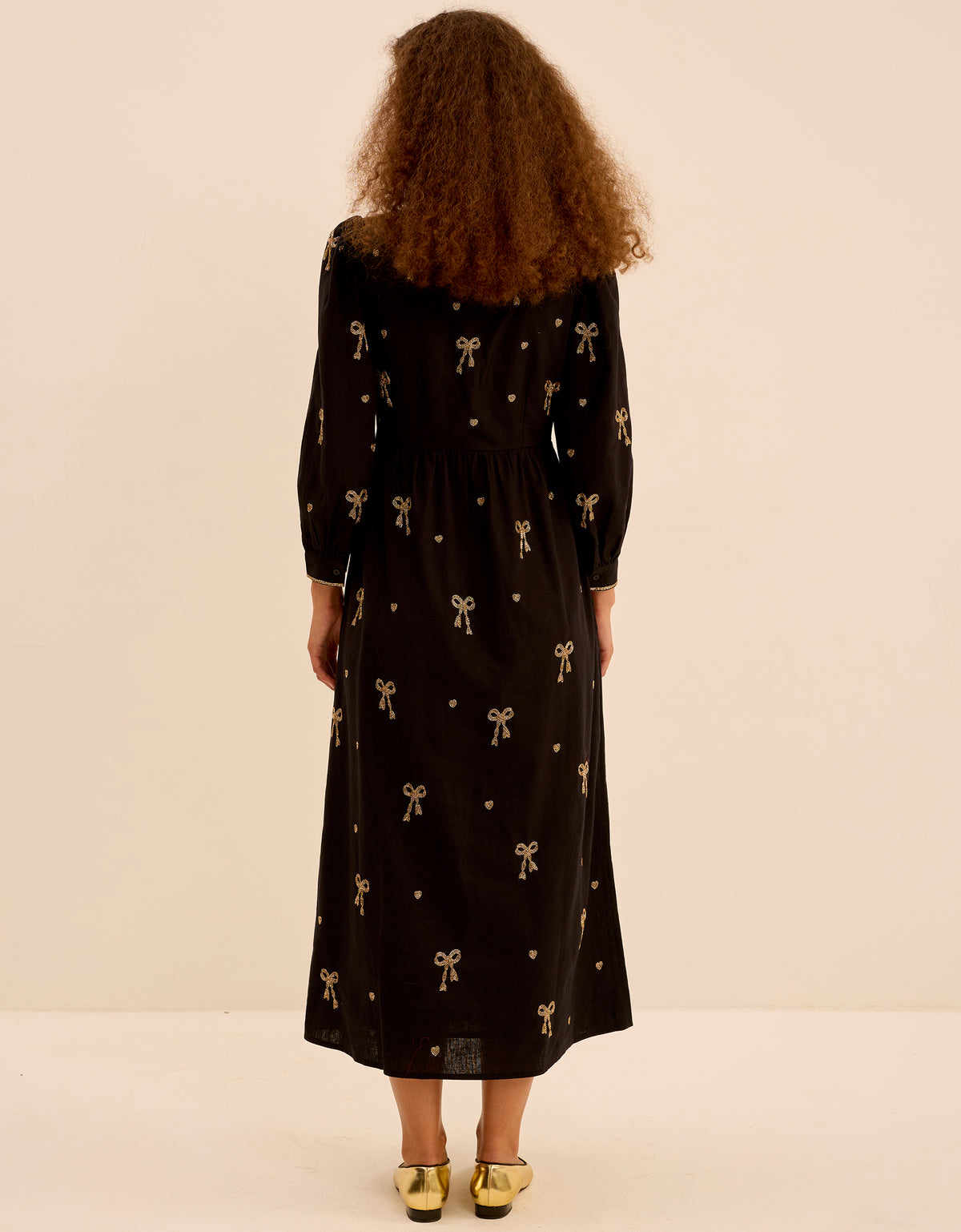 Pink City Prints Disco Bows Polly Dress