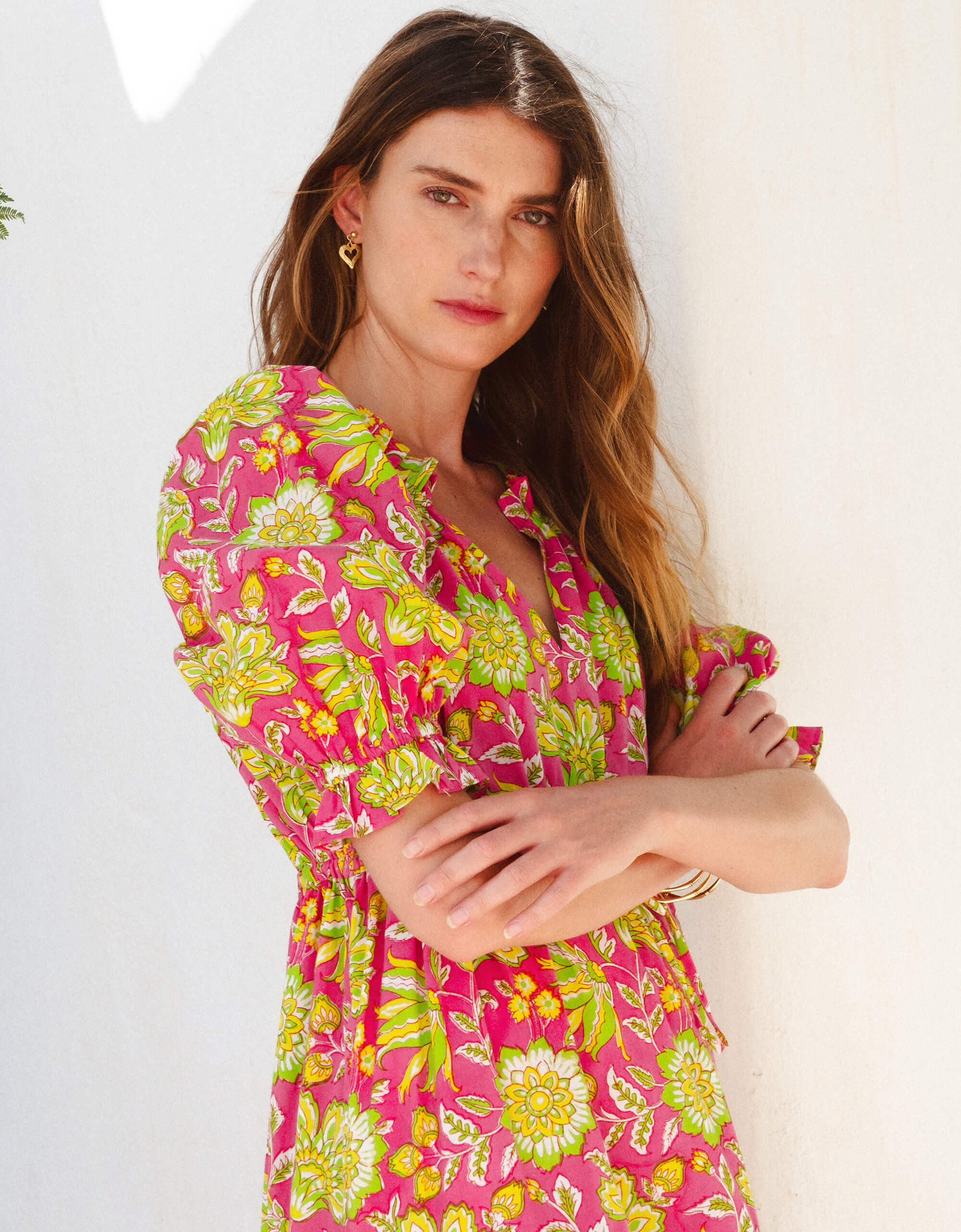 Pink City Prints Electric Bloom Calypso Dress