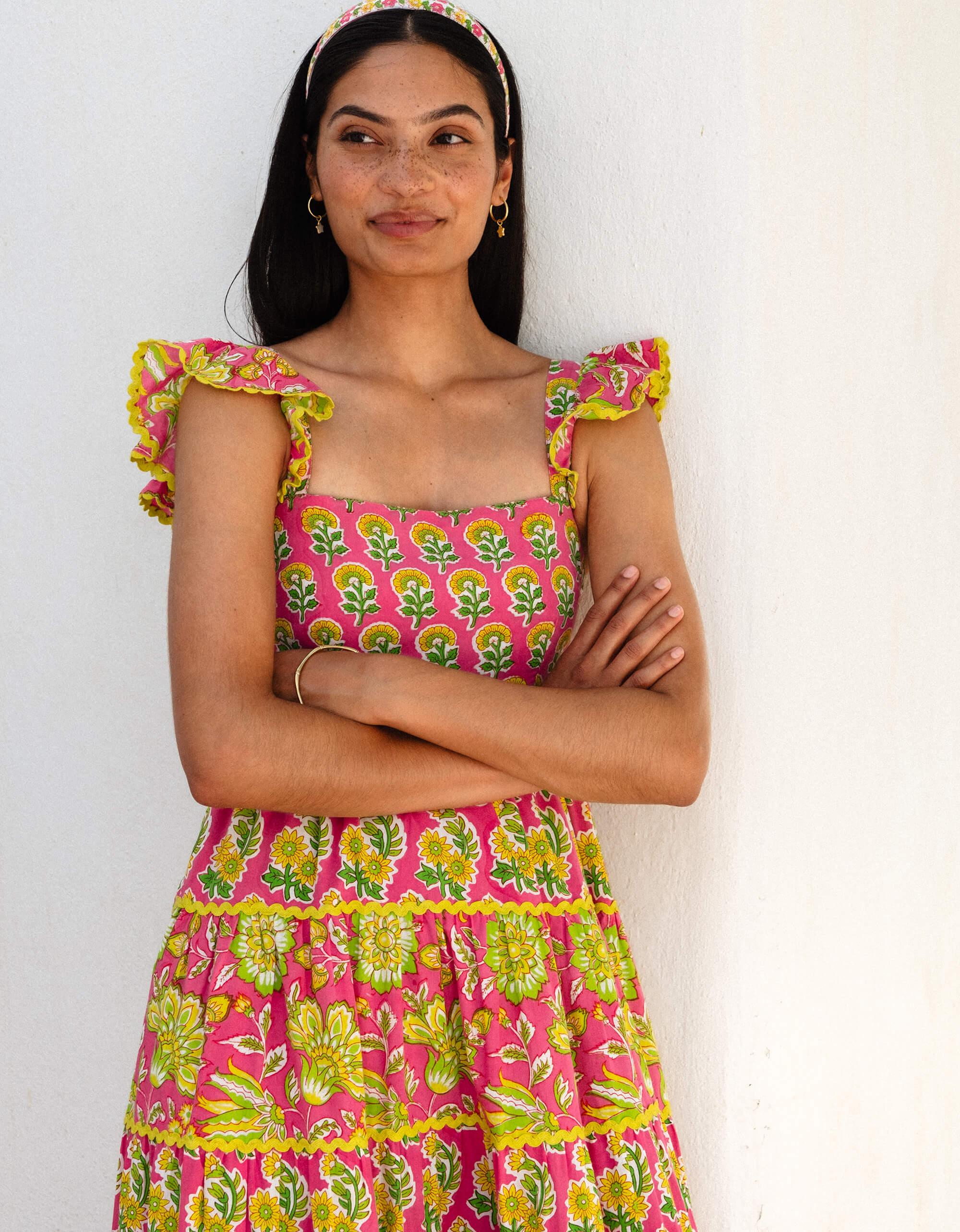 Pink City Prints Electric Mix Xanthe Dress