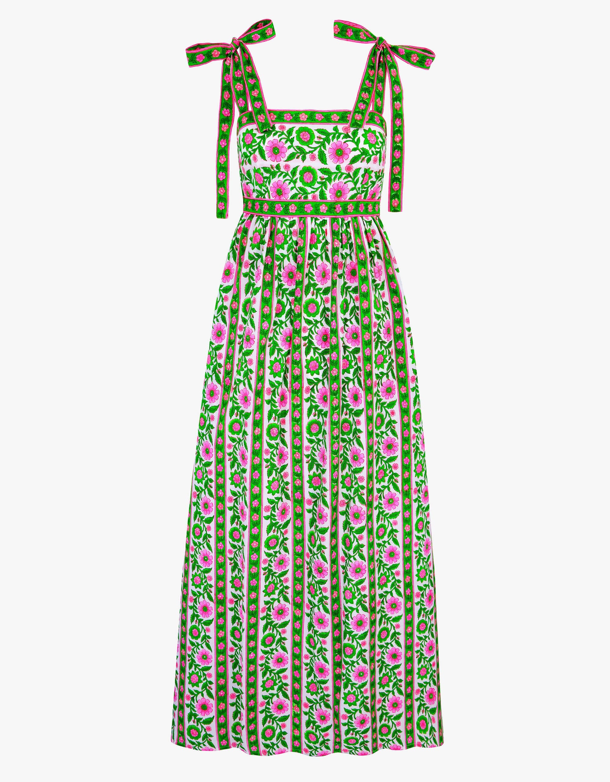 Pink City Prints Emerald Border Mykonos Dress