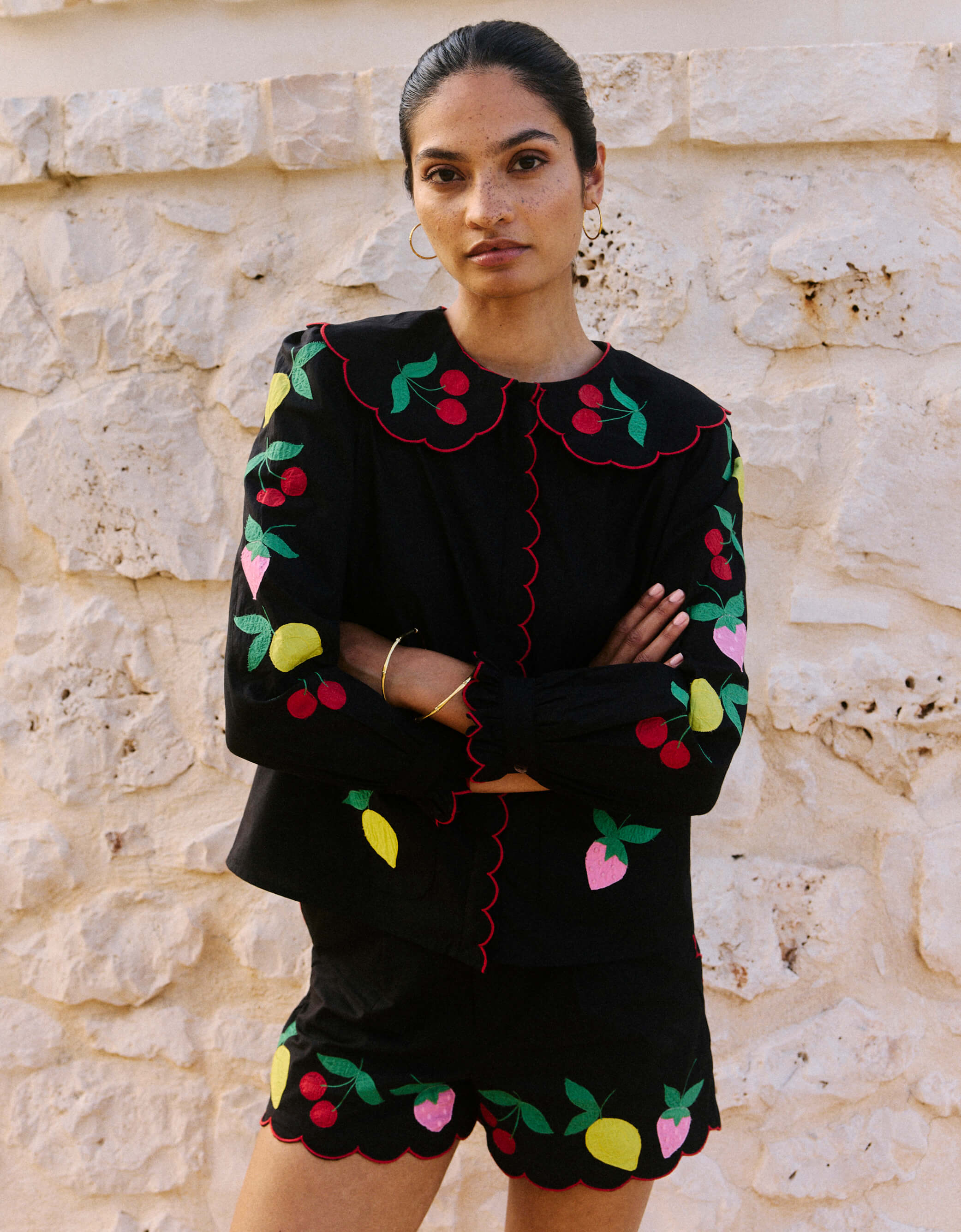 Pink City Prints Feeling Fruity Ava Shorts