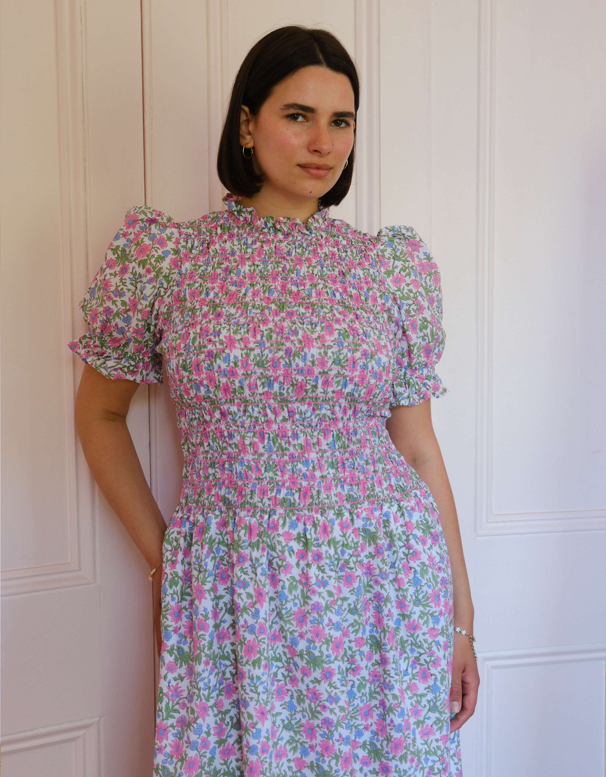 Pink City Prints Folk Lolita Lorenne Dress