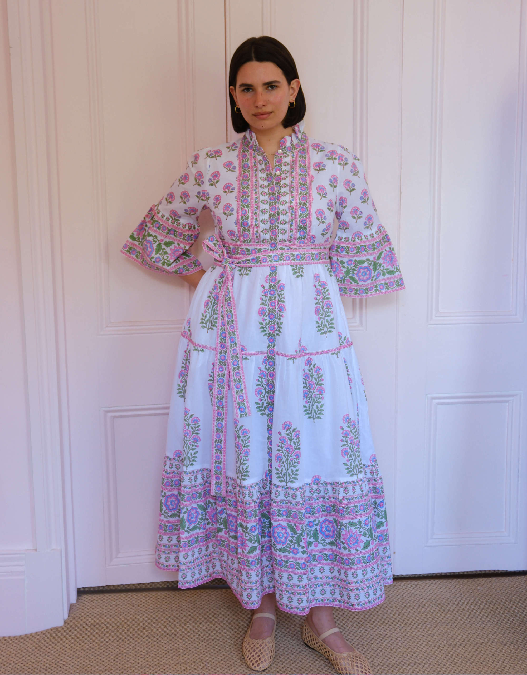 Pink City Prints Folk Mix Gemma Dress