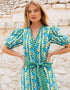 Pink City Prints Hibiscus Border Daisy Dress