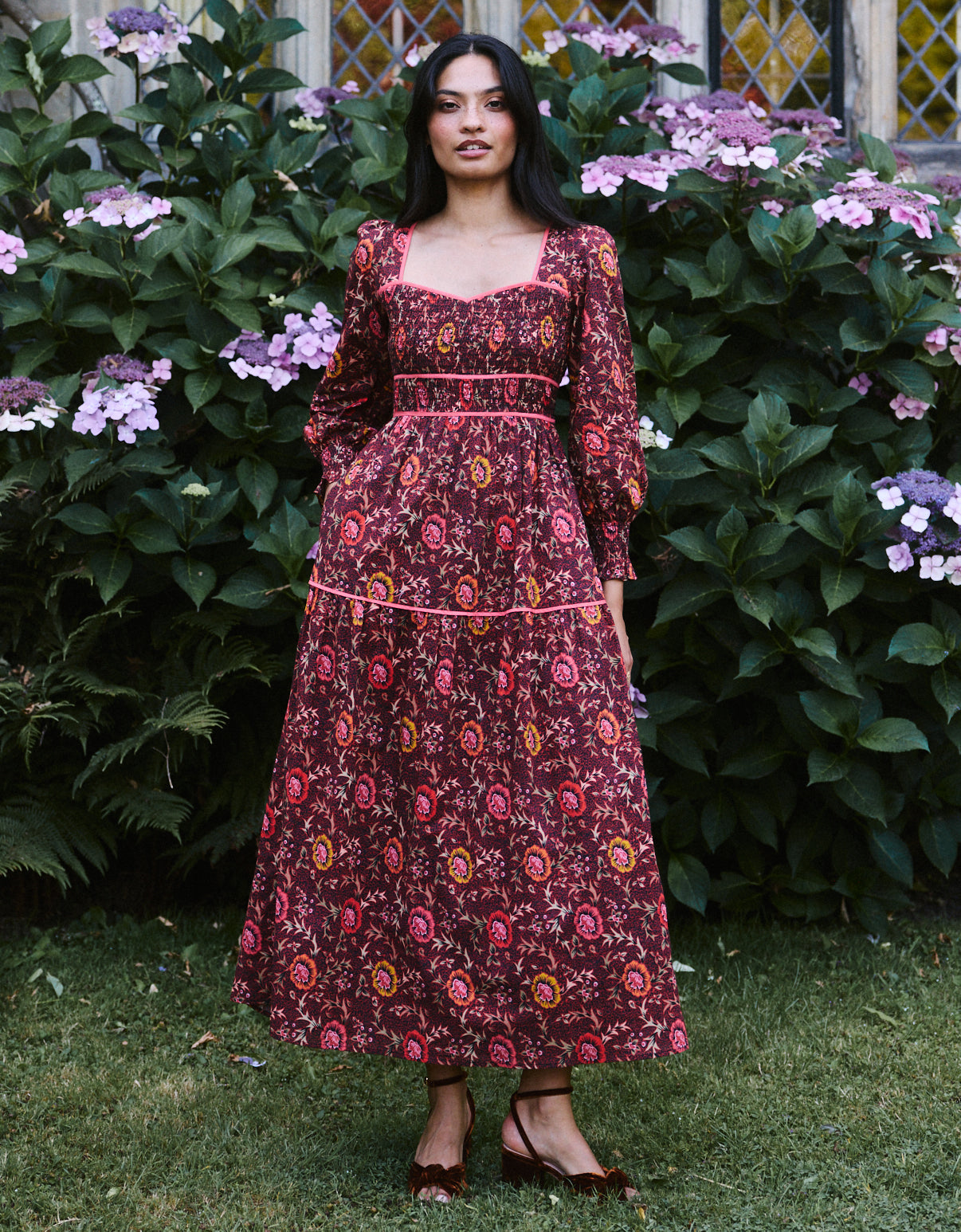 Pink City Prints Jakarta Floral Rachel Dress