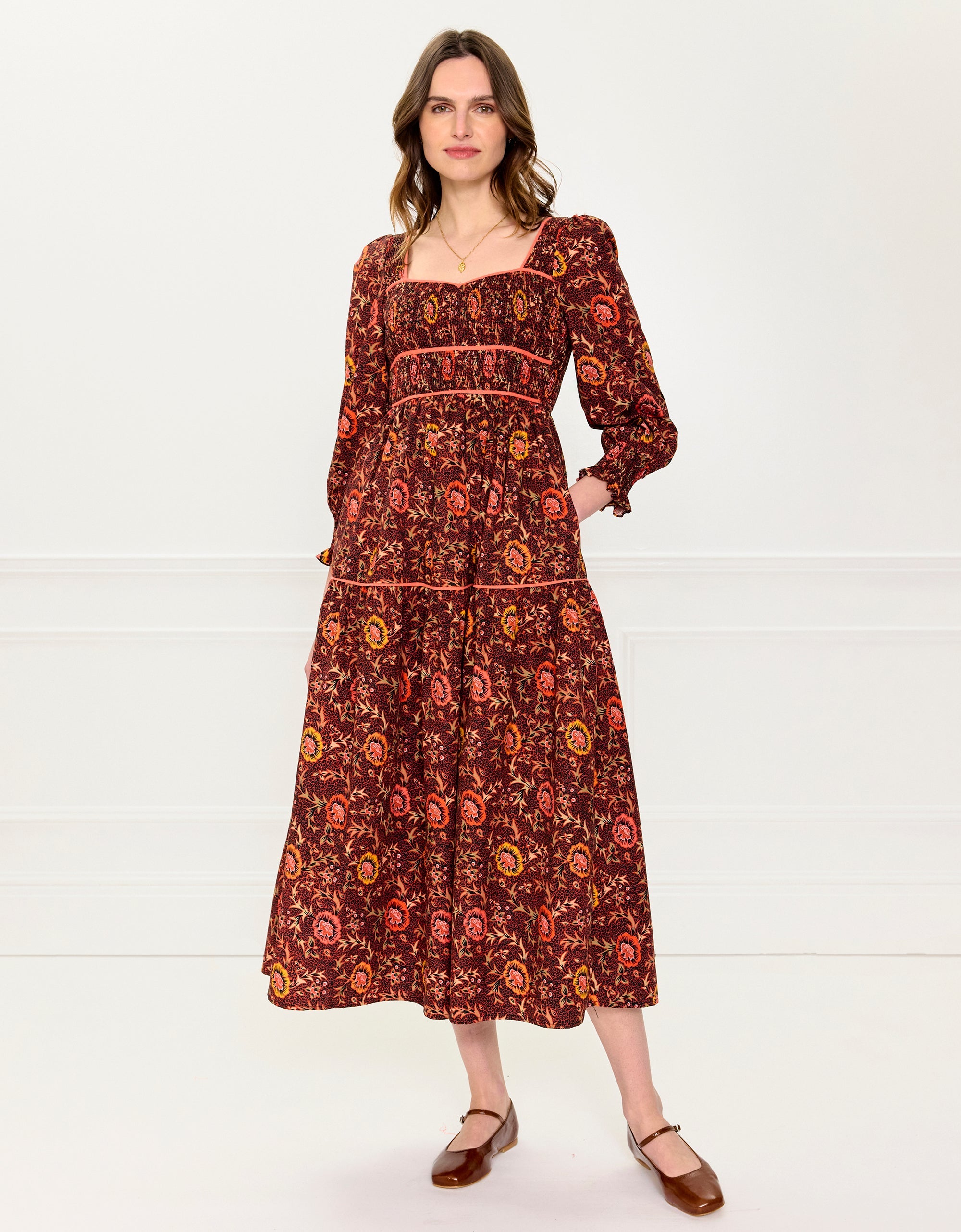 Pink City Prints Jakarta Floral Rachel Dress
