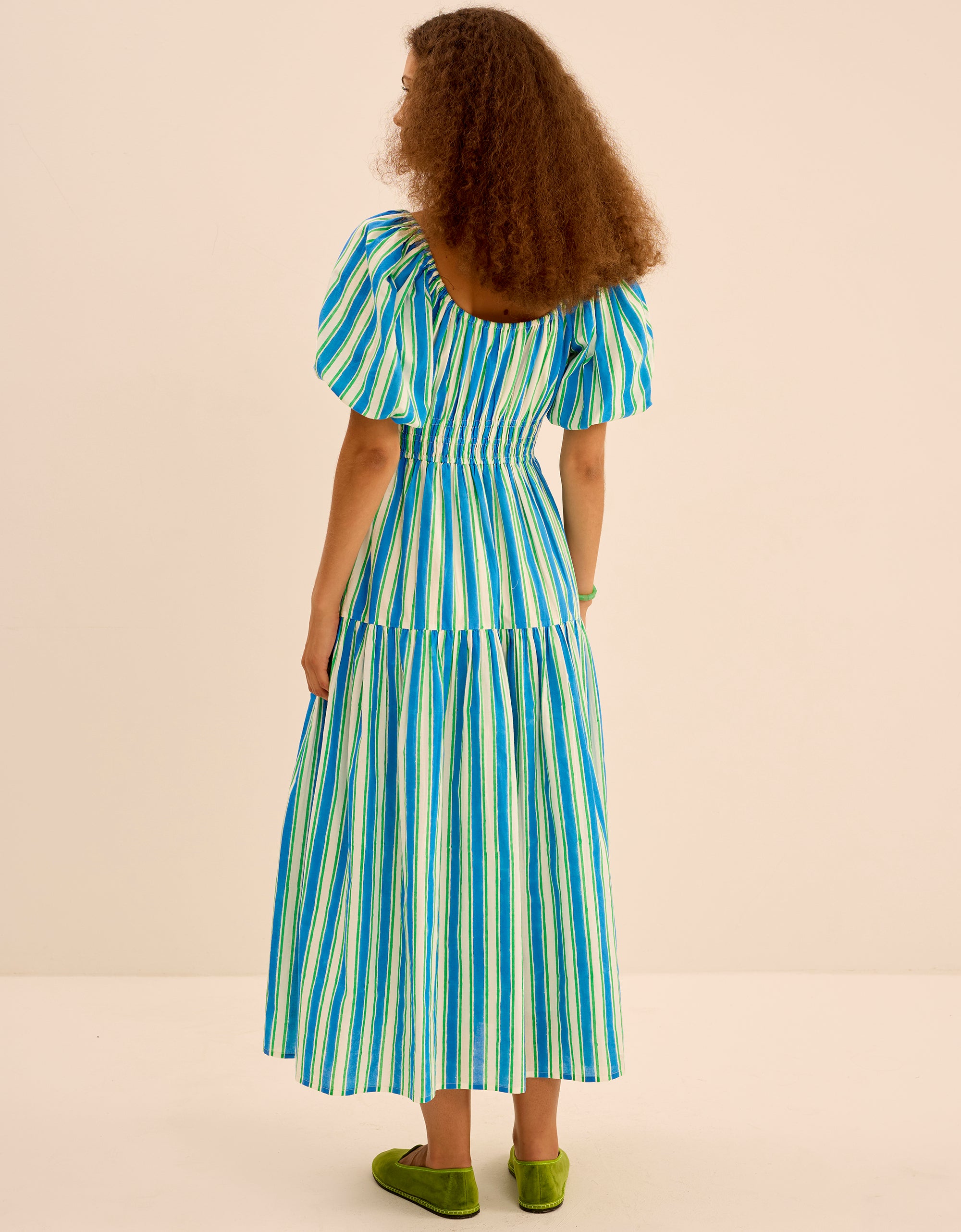 Pink City Prints Lagoon Stripe Katie Dress