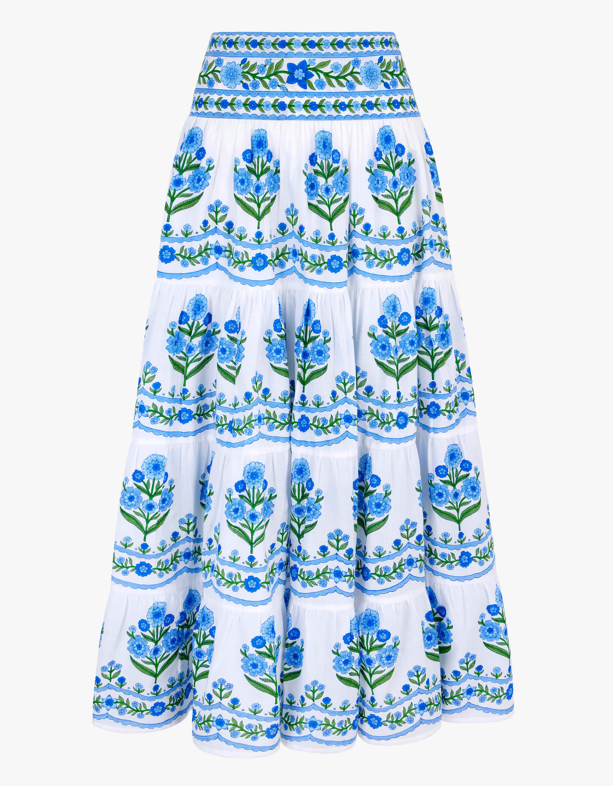 Pink City Prints Lapis Meadow Rah Rah Skirt
