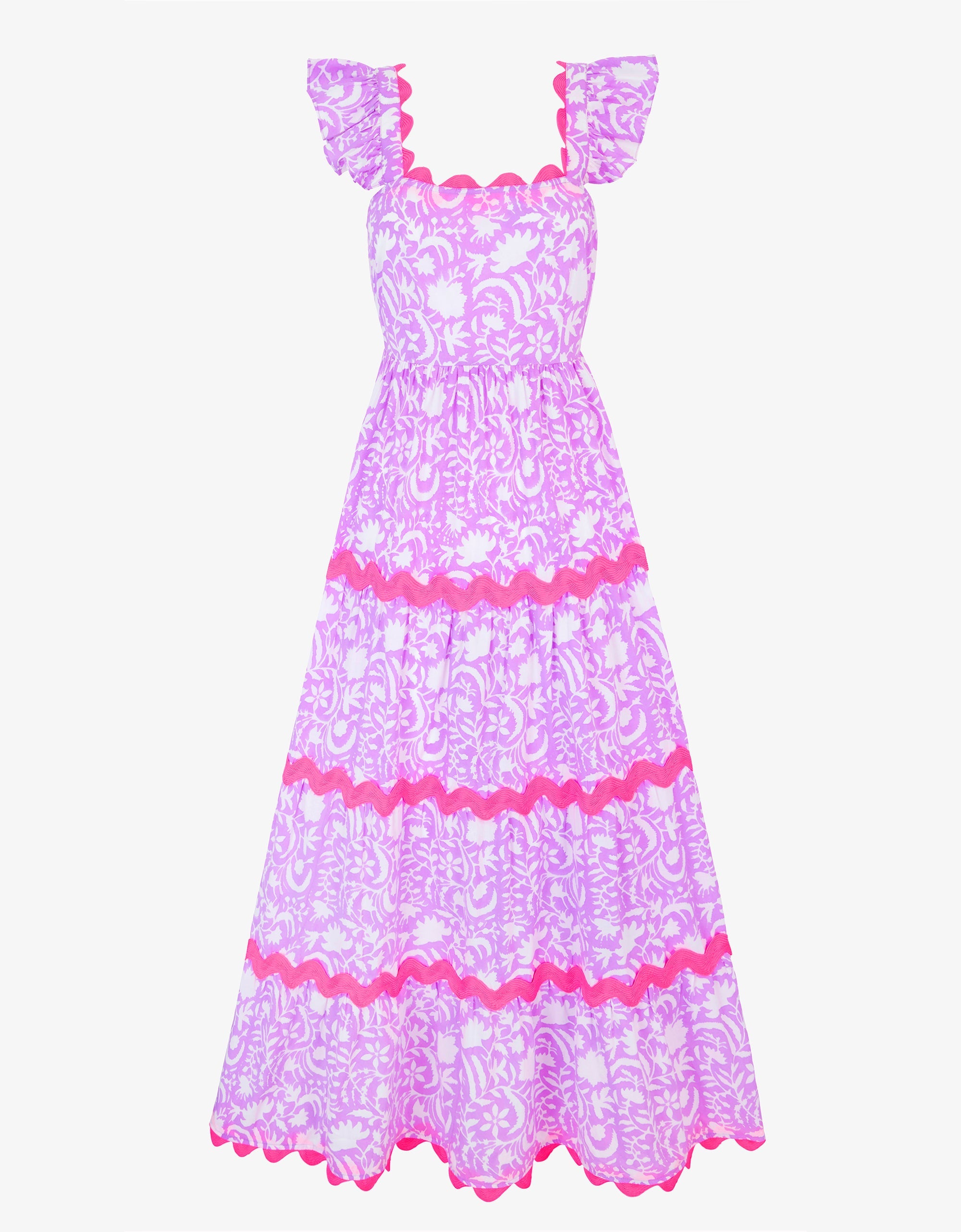 Pink City Prints Lilac Begonia Xanthe Dress