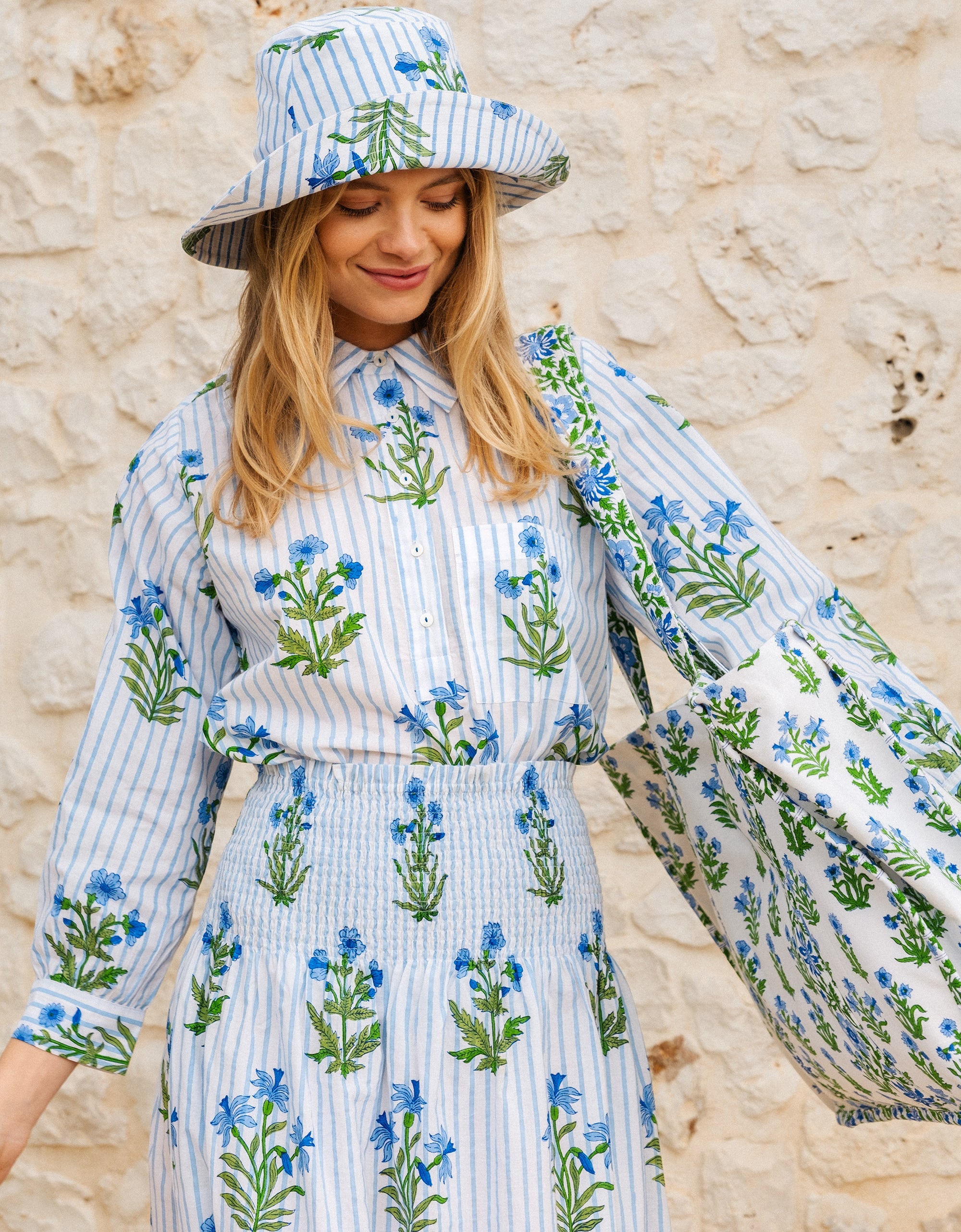 Pink City Prints Lily Stripe Alba Shirt