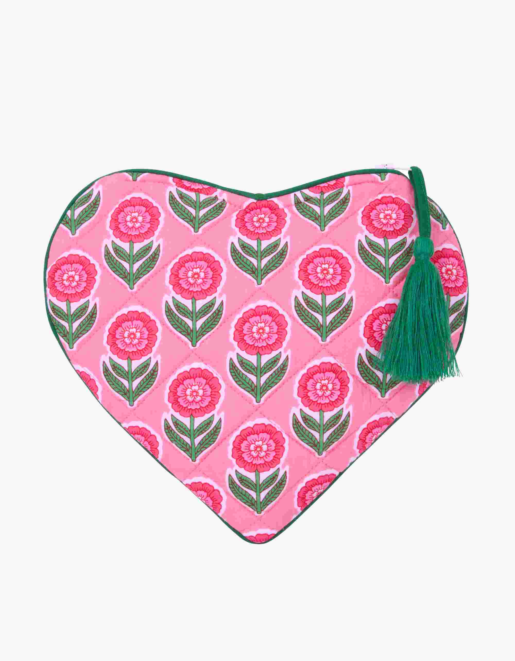 Pink City Prints Marigold Blush Heart Wallet