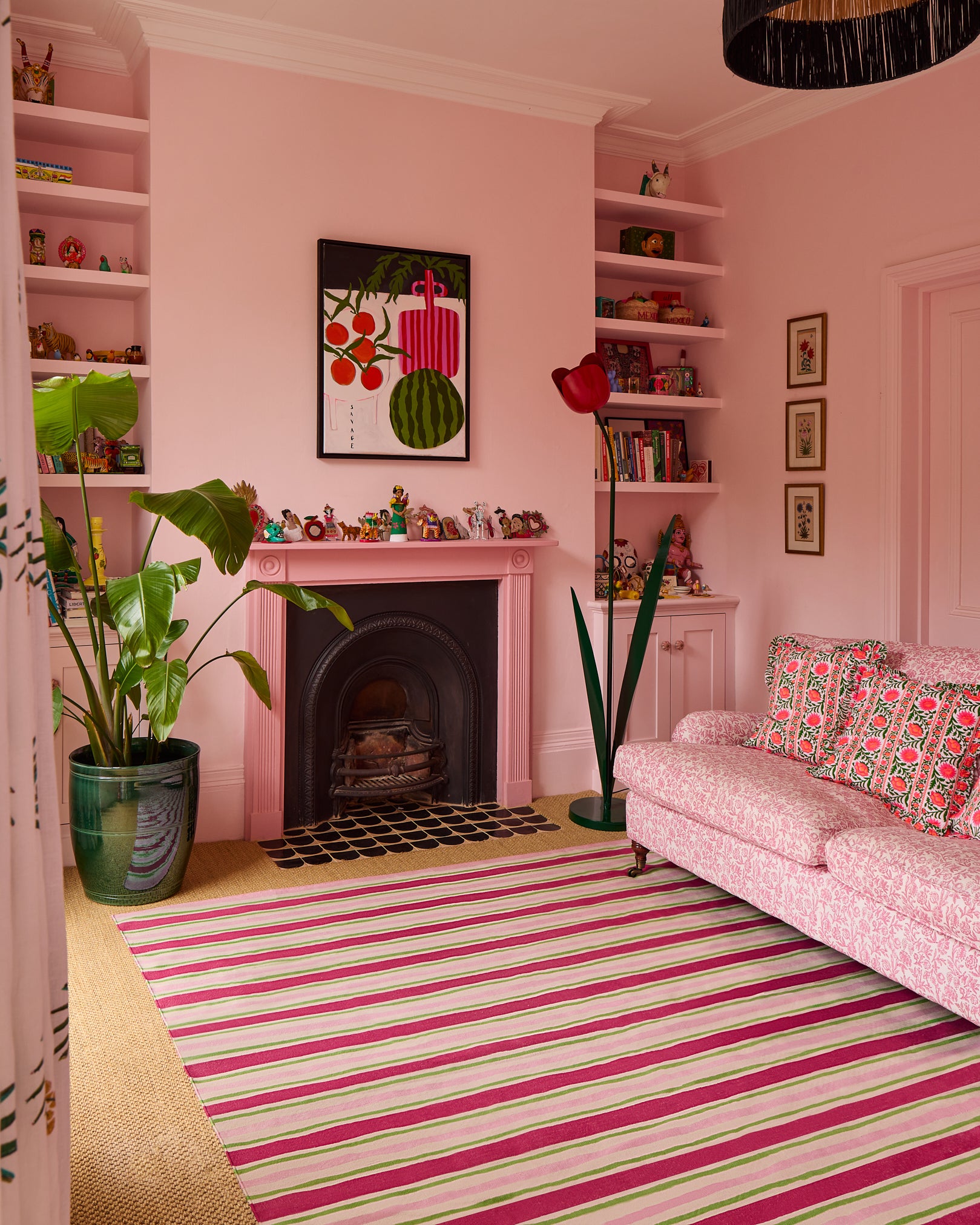 Pink City Prints Marigold Stripe Delilah Rug