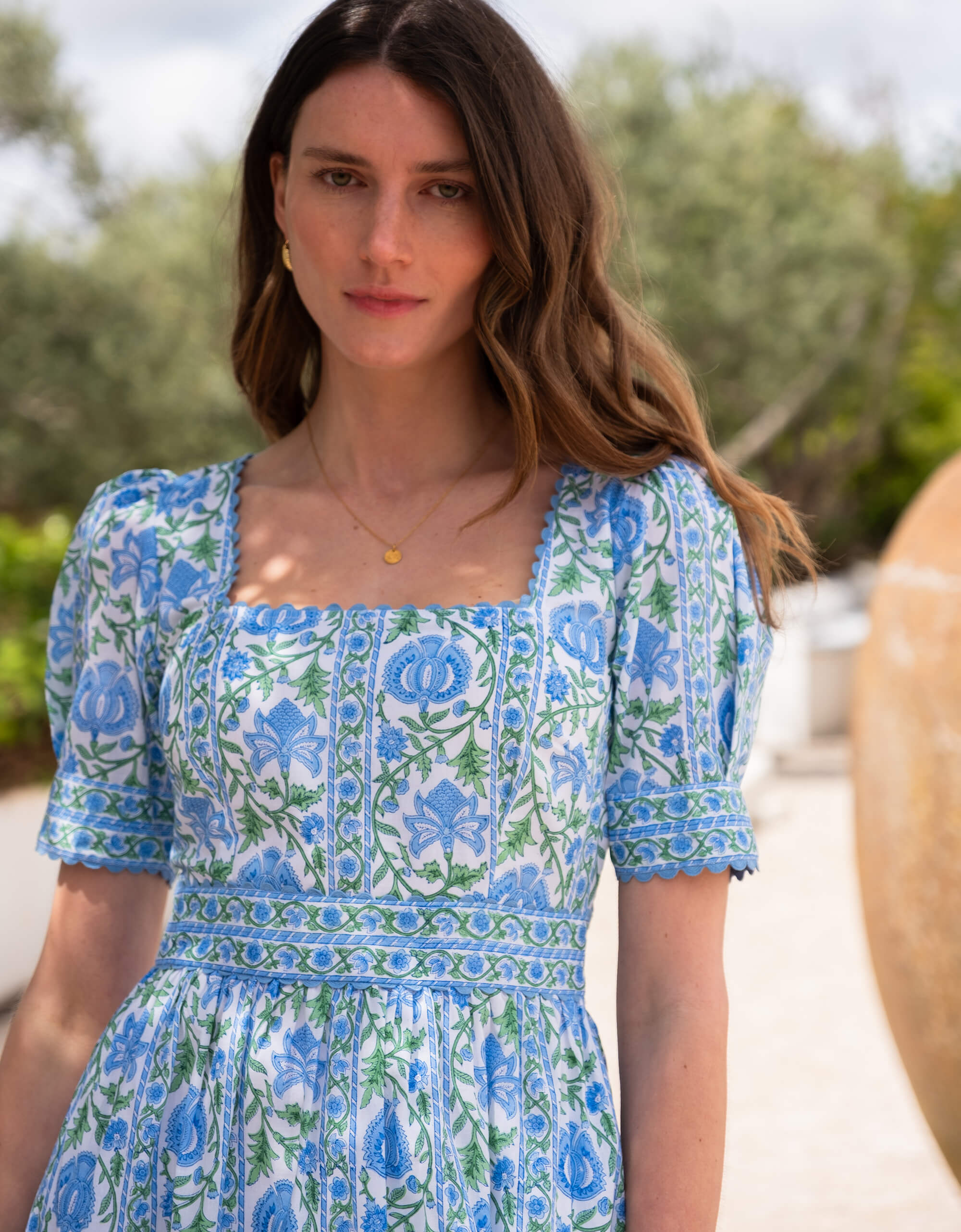 Pink City Prints Meadow Chintz Evelyn Dress