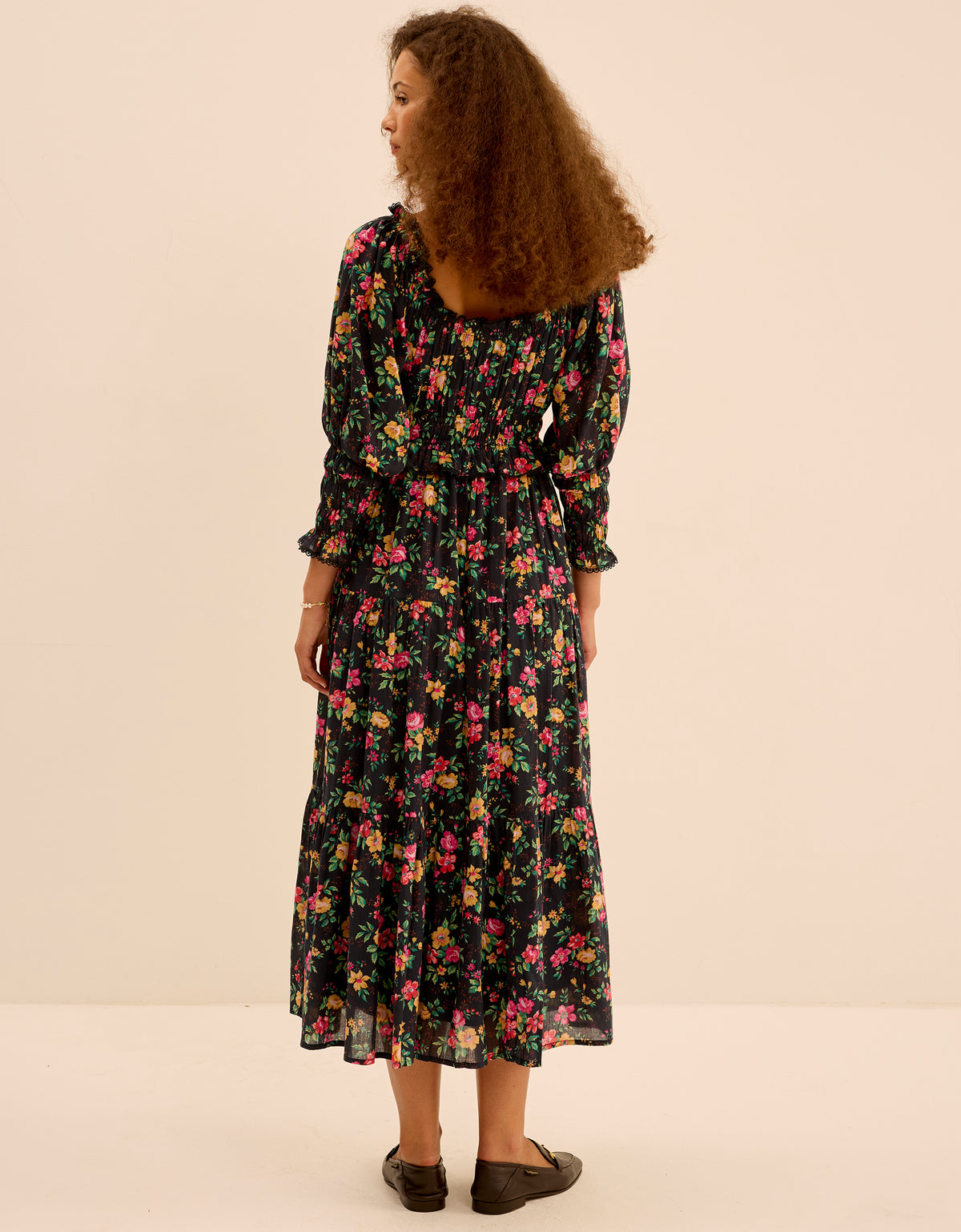 Pink City Prints Midnight Posey Agatha Dress