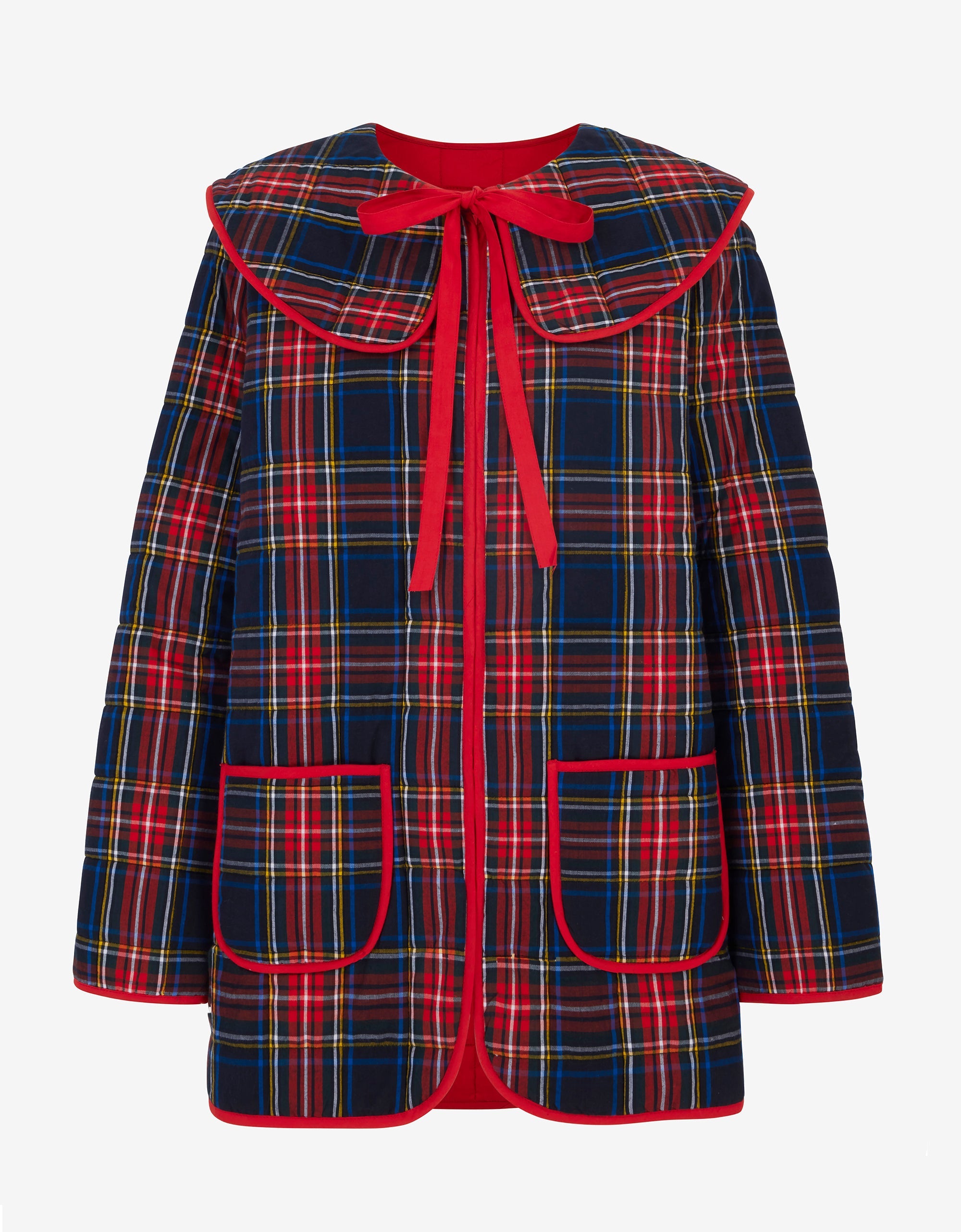 Pink City Prints Midnight Tartan Simone Jacket