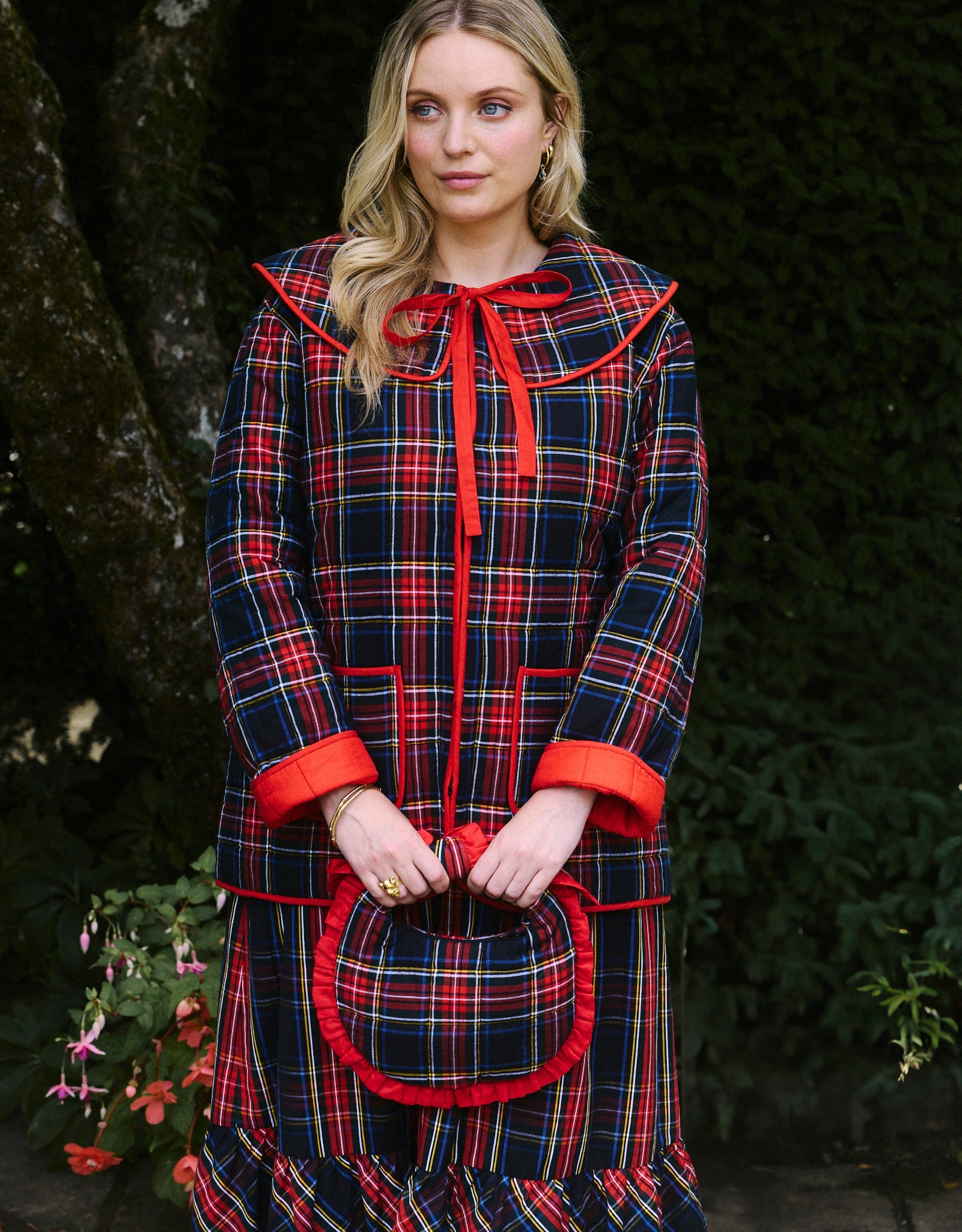 Pink City Prints Midnight Tartan Simone Jacket