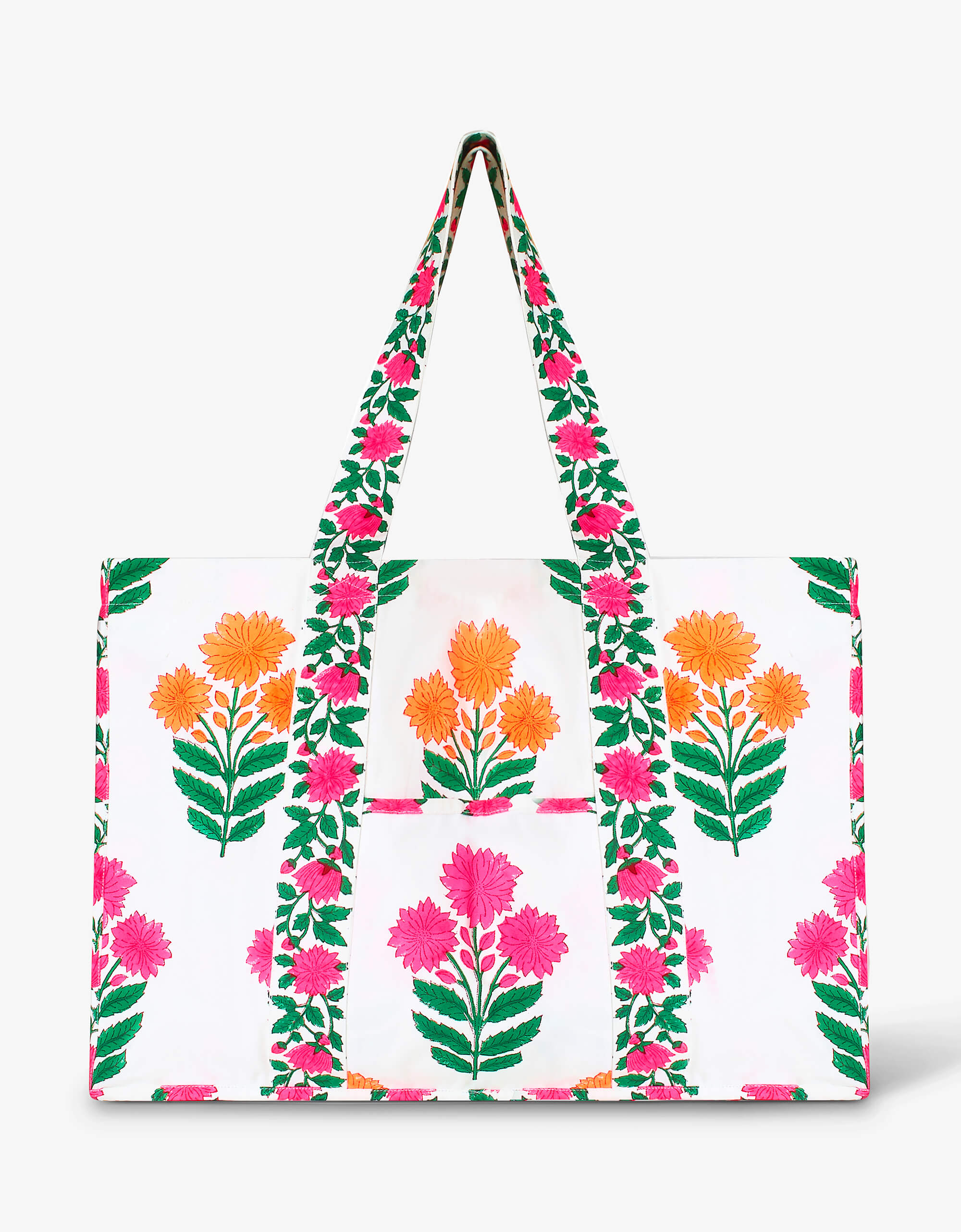 Pink City Prints Neon Buta Tote Bag
