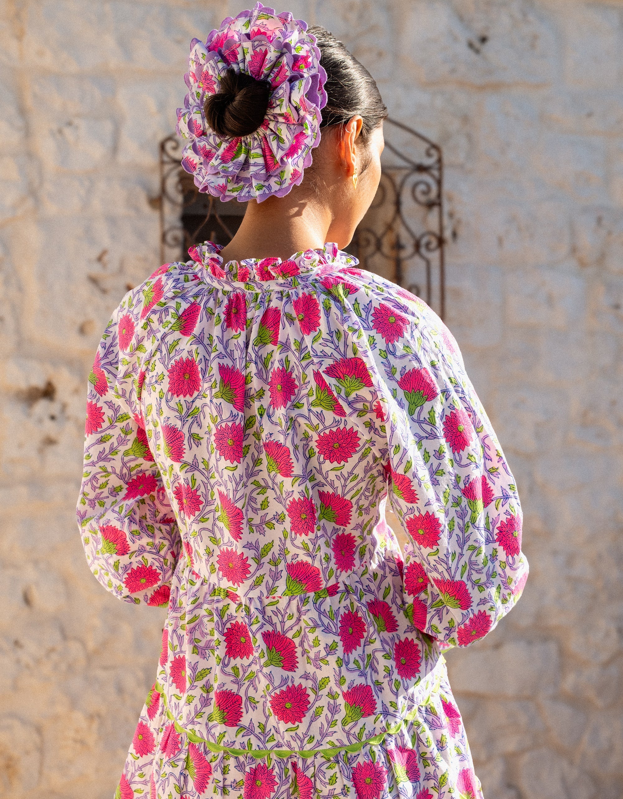 Pink City Prints Neon Pineapple Scrunchie Set