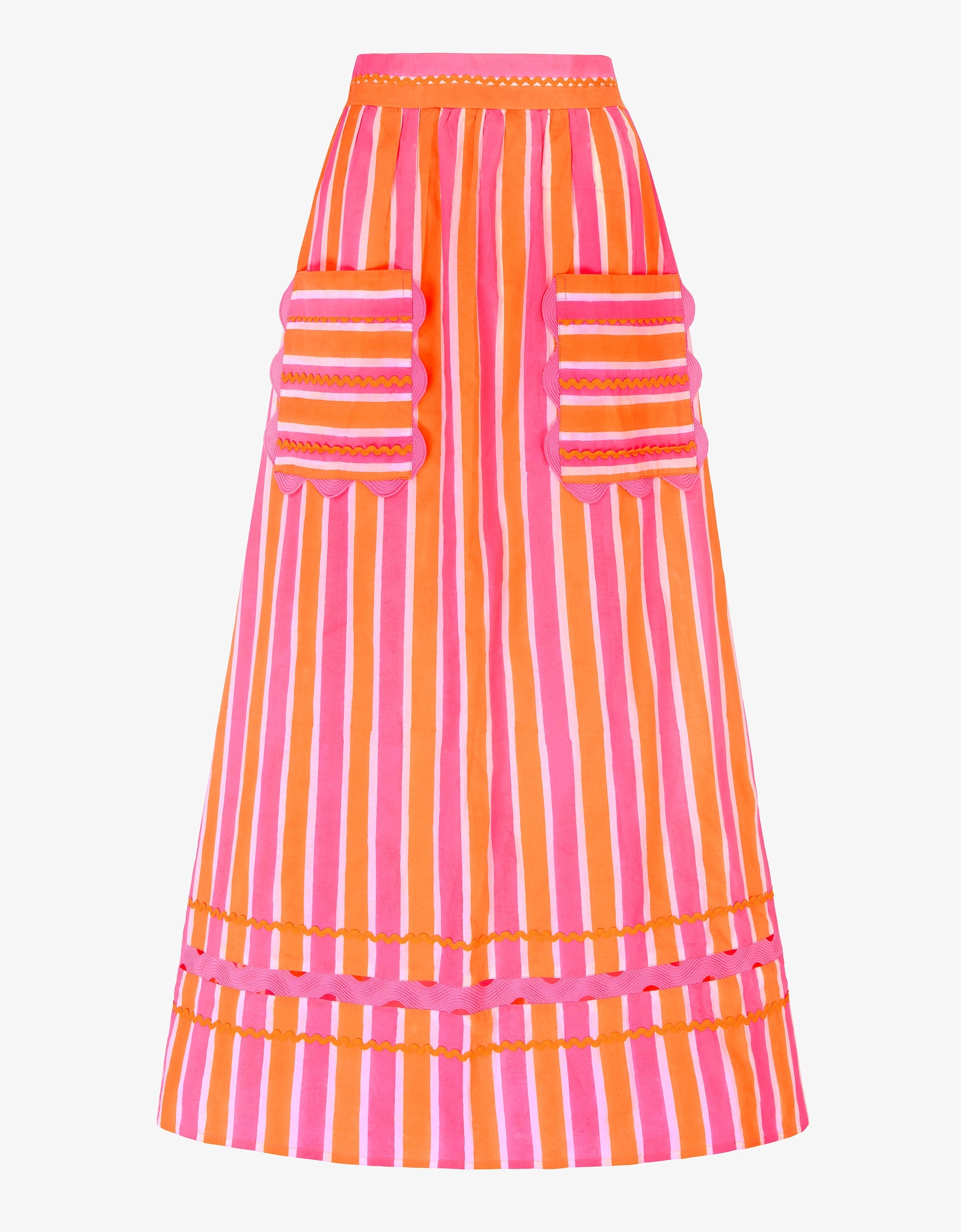 Pink City Prints Neon Sunset Puglia Skirt