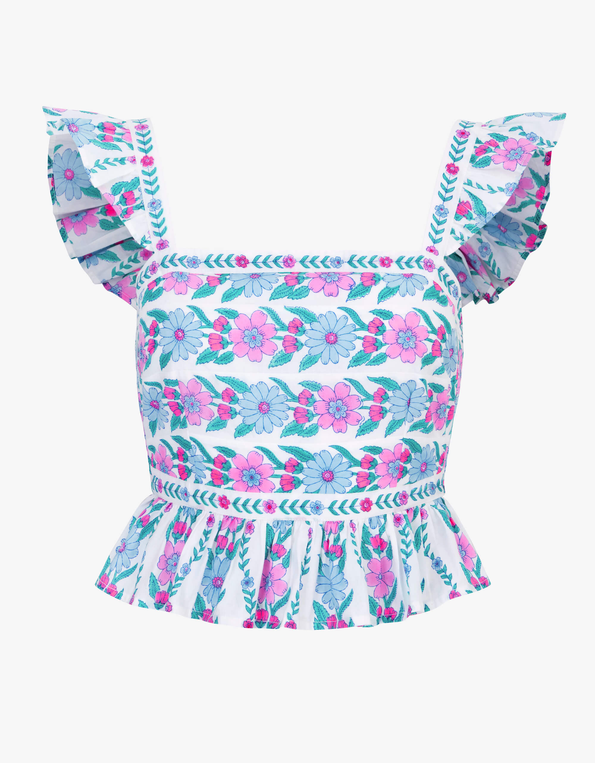 Pink City Prints Orchid Border Freya Top