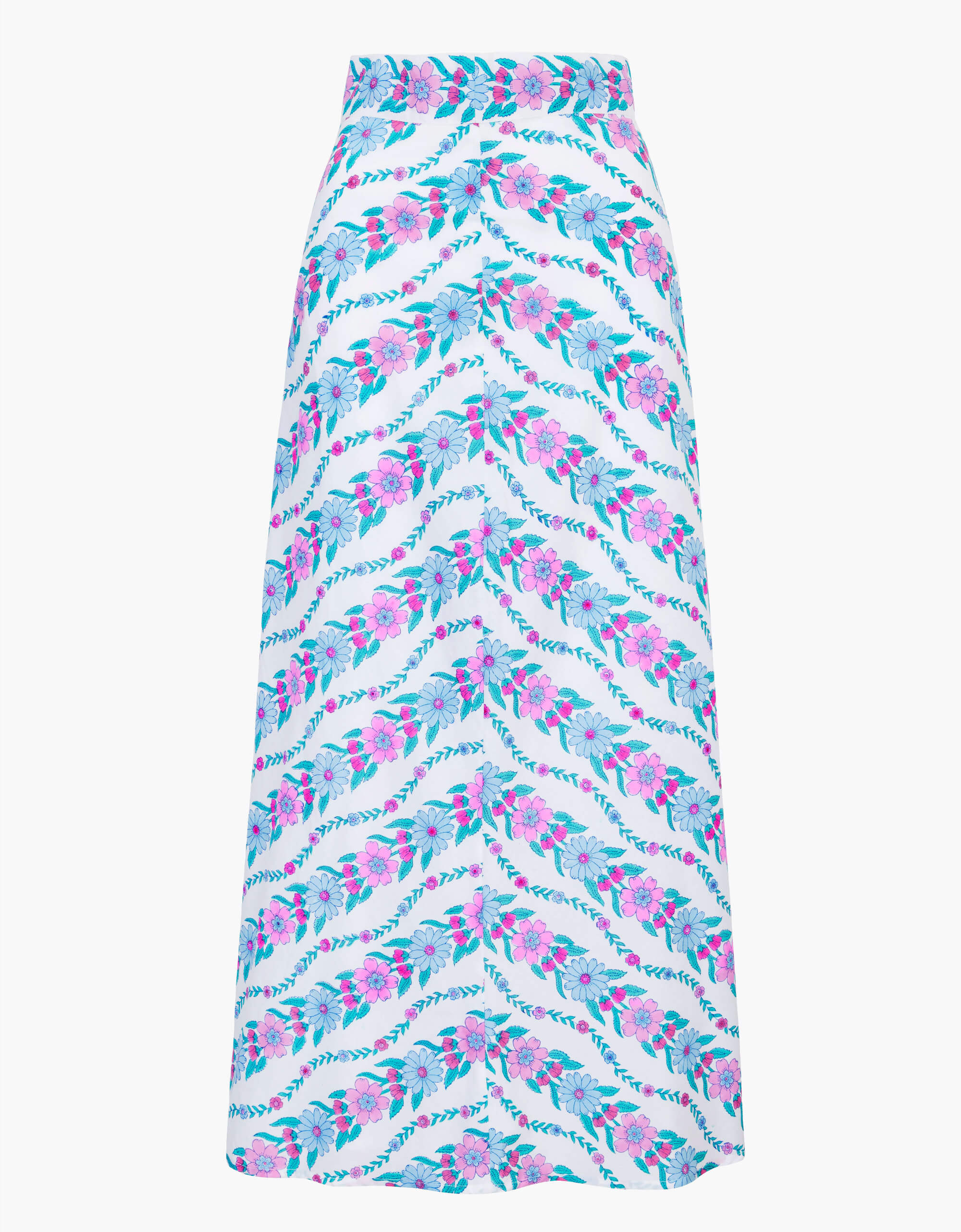 Pink City Prints Orchid Border Kezia Skirt
