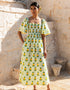 Pink City Prints Pineapple Stripe Lolita Dress