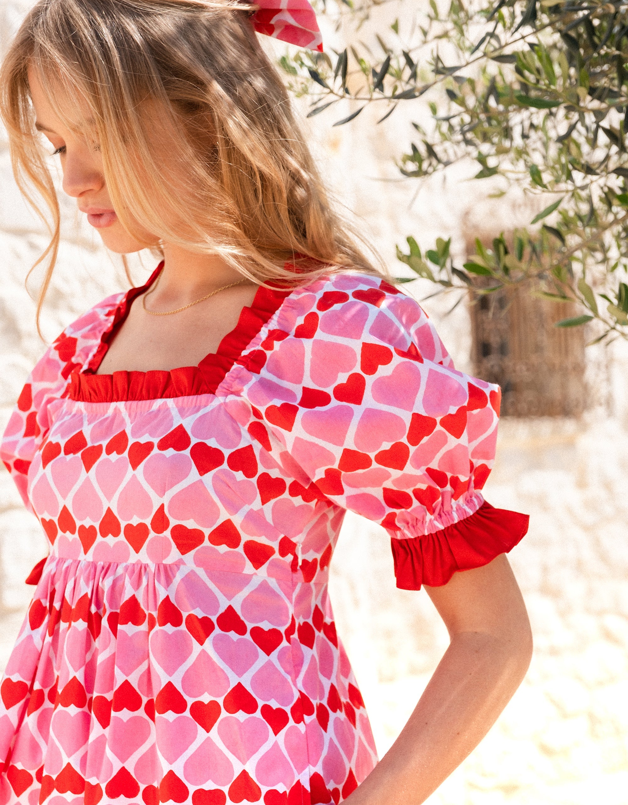 Pink City Prints Retro Loveheart Goa Dress