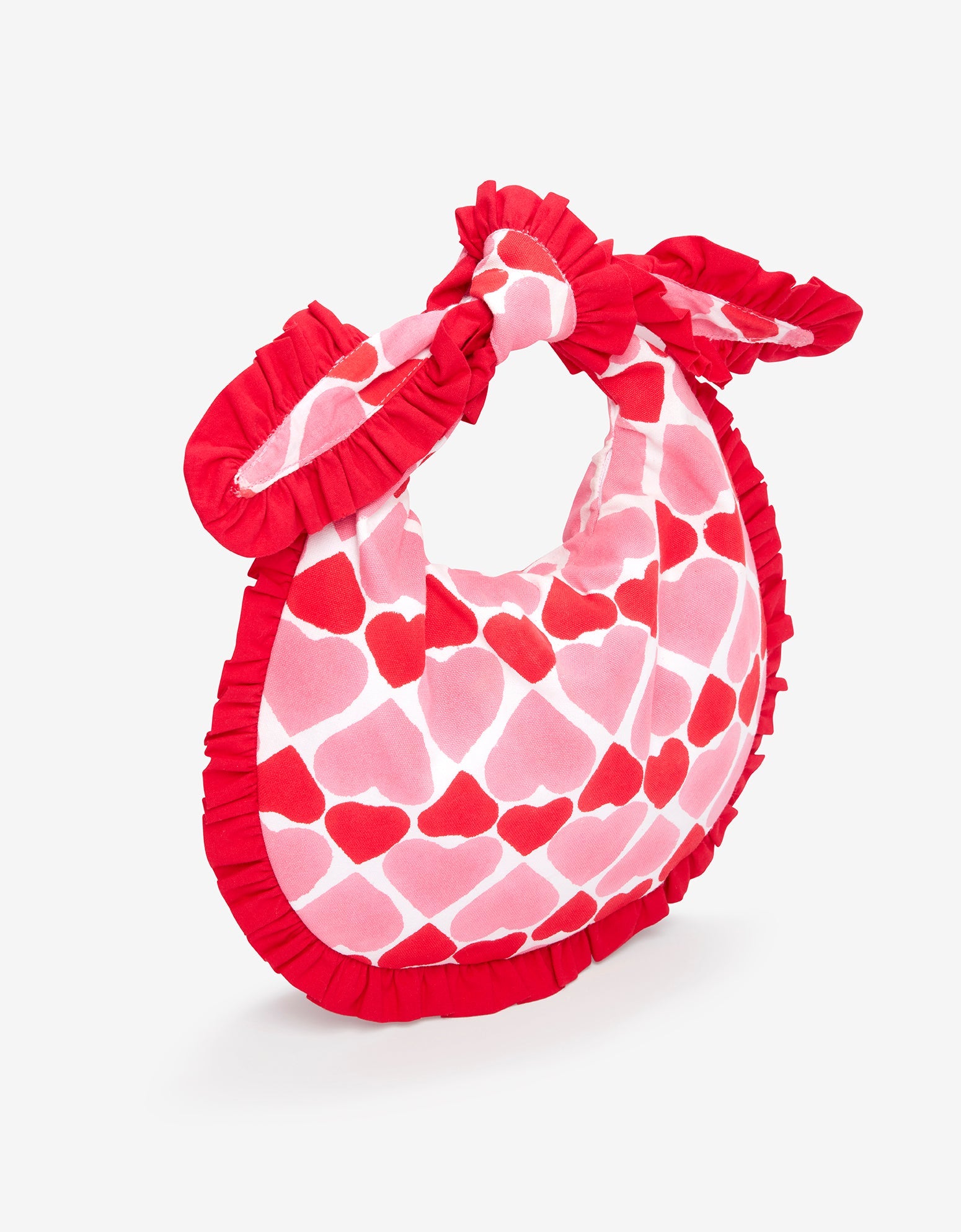 Pink City Prints Retro Loveheart Scallop Clutch