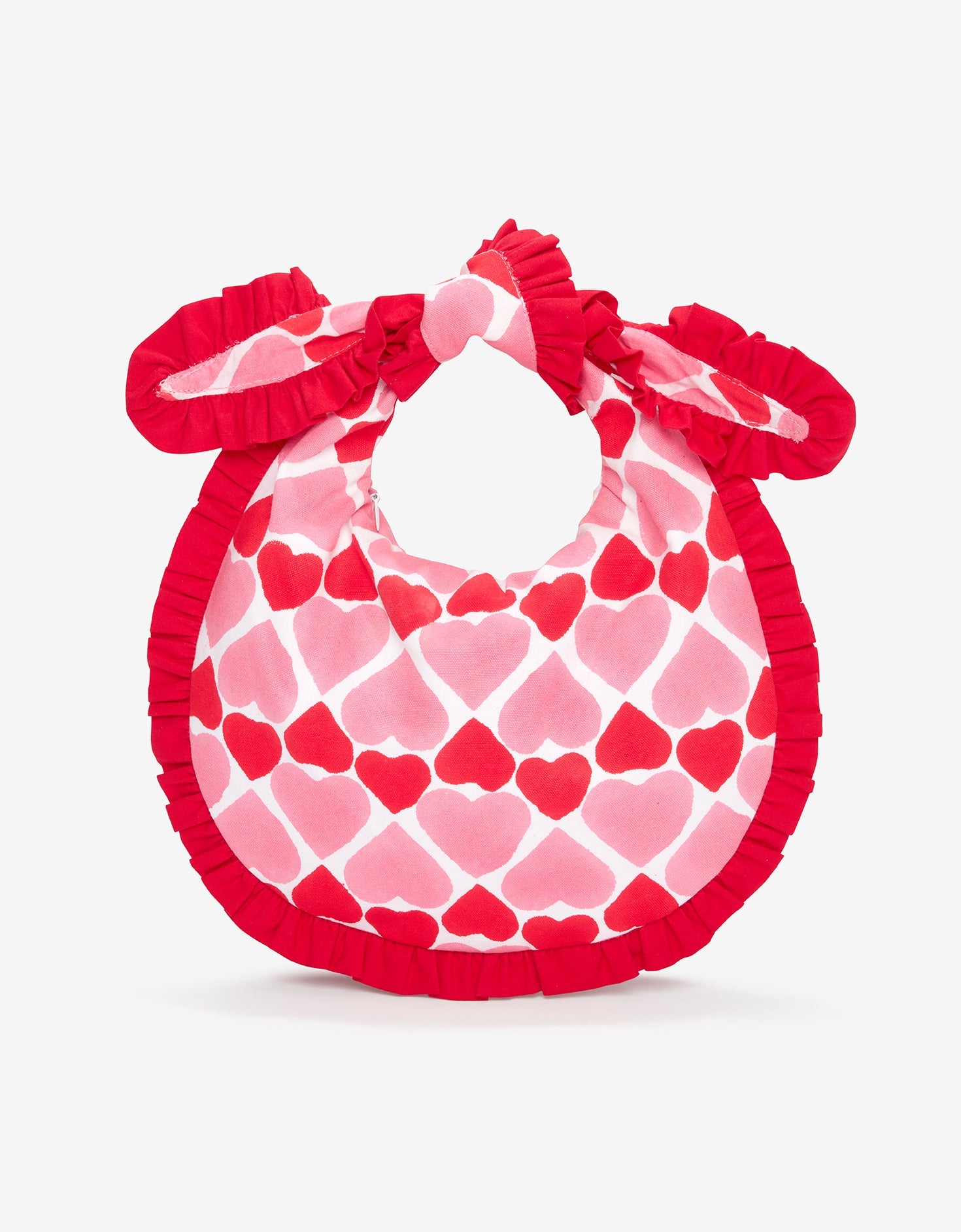 Pink City Prints Retro Loveheart Scallop Clutch