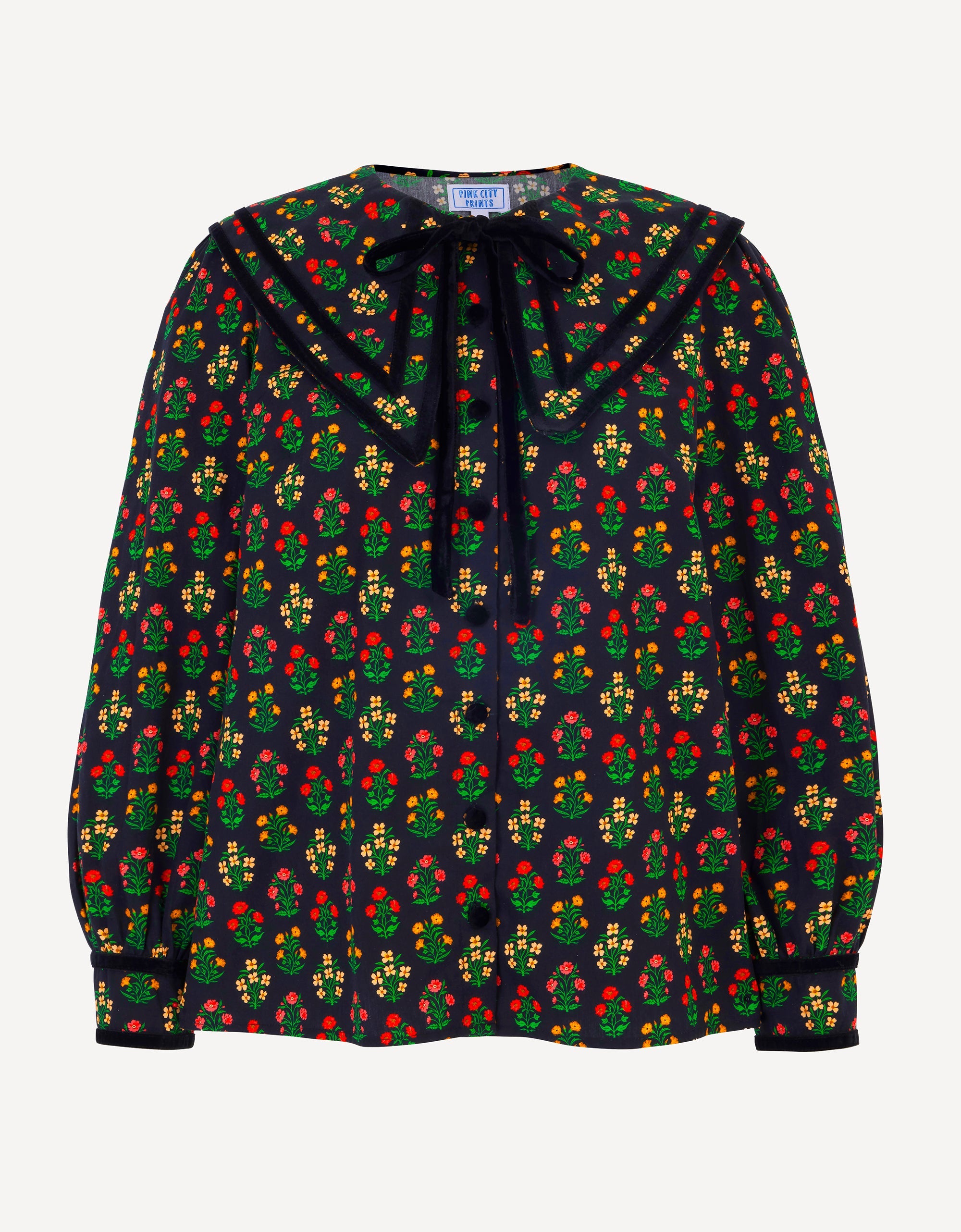 Pink City Prints Rose Buta Cleo Blouse