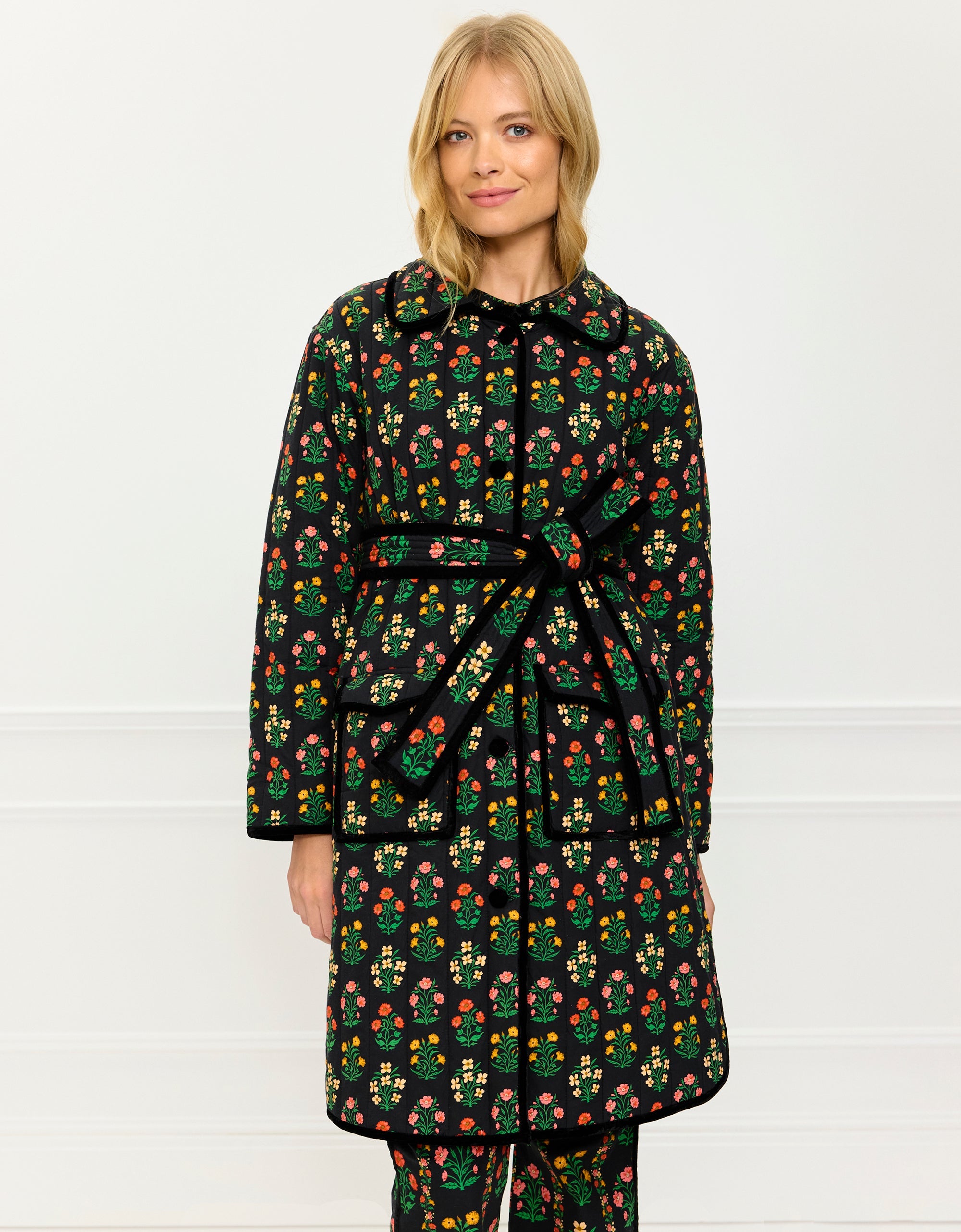 Pink City Prints Rose Buta Emma Jacket