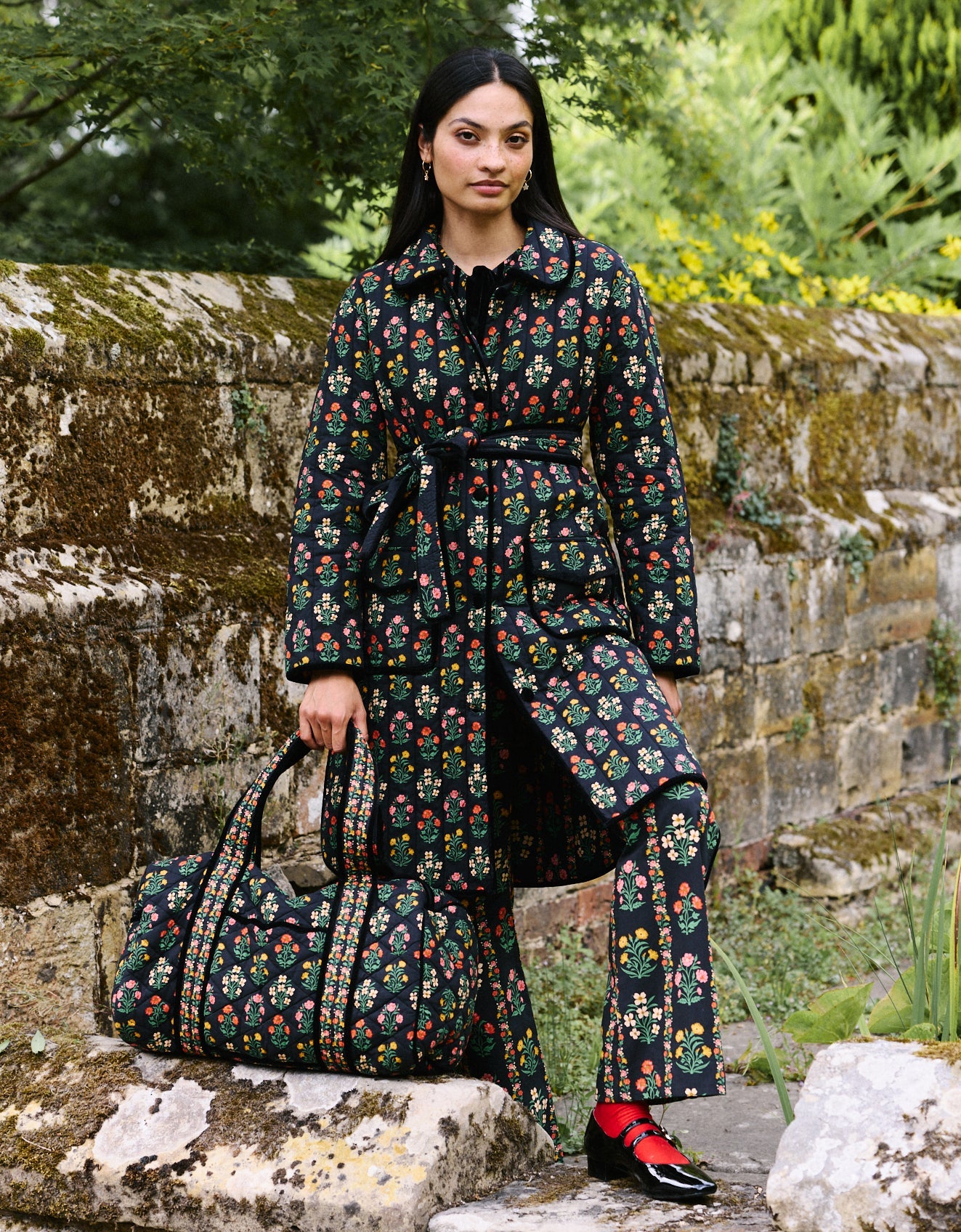 Pink City Prints Rose Buta Emma Jacket