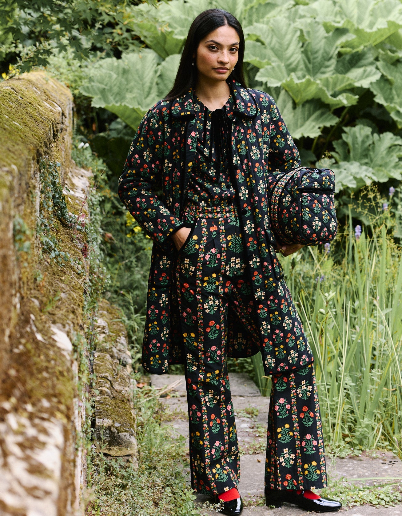 Pink City Prints Rose Buta Emma Jacket