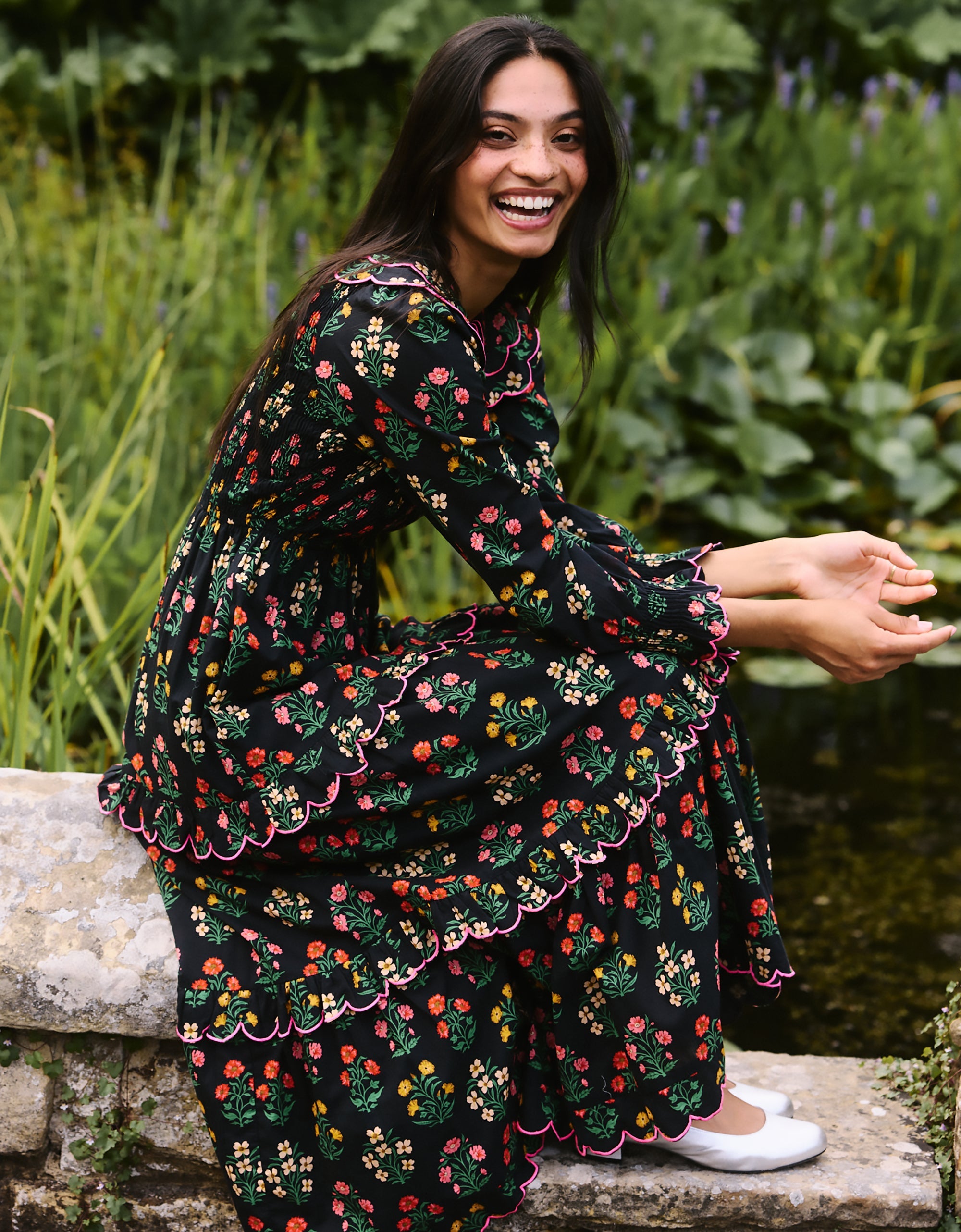 Pink City Prints Rose Buta Rita Dress