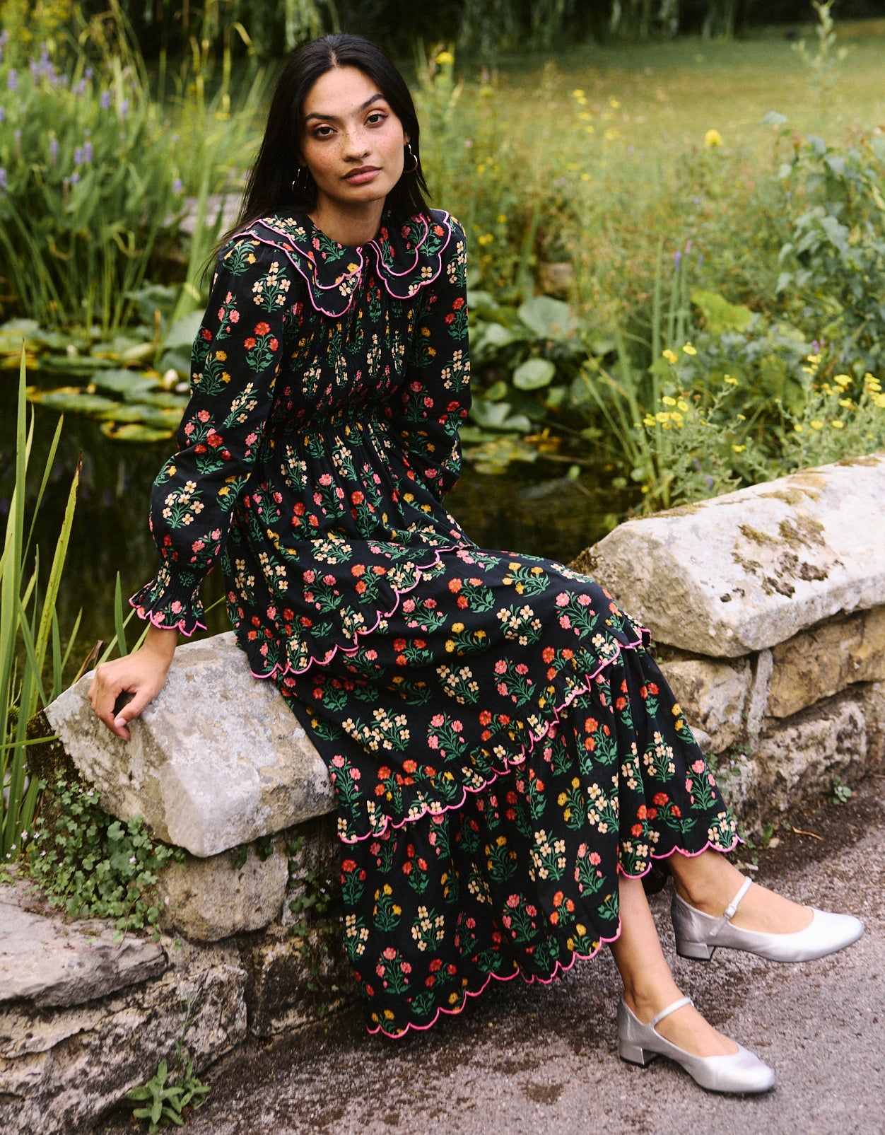 Pink City Prints Rose Buta Rita Dress