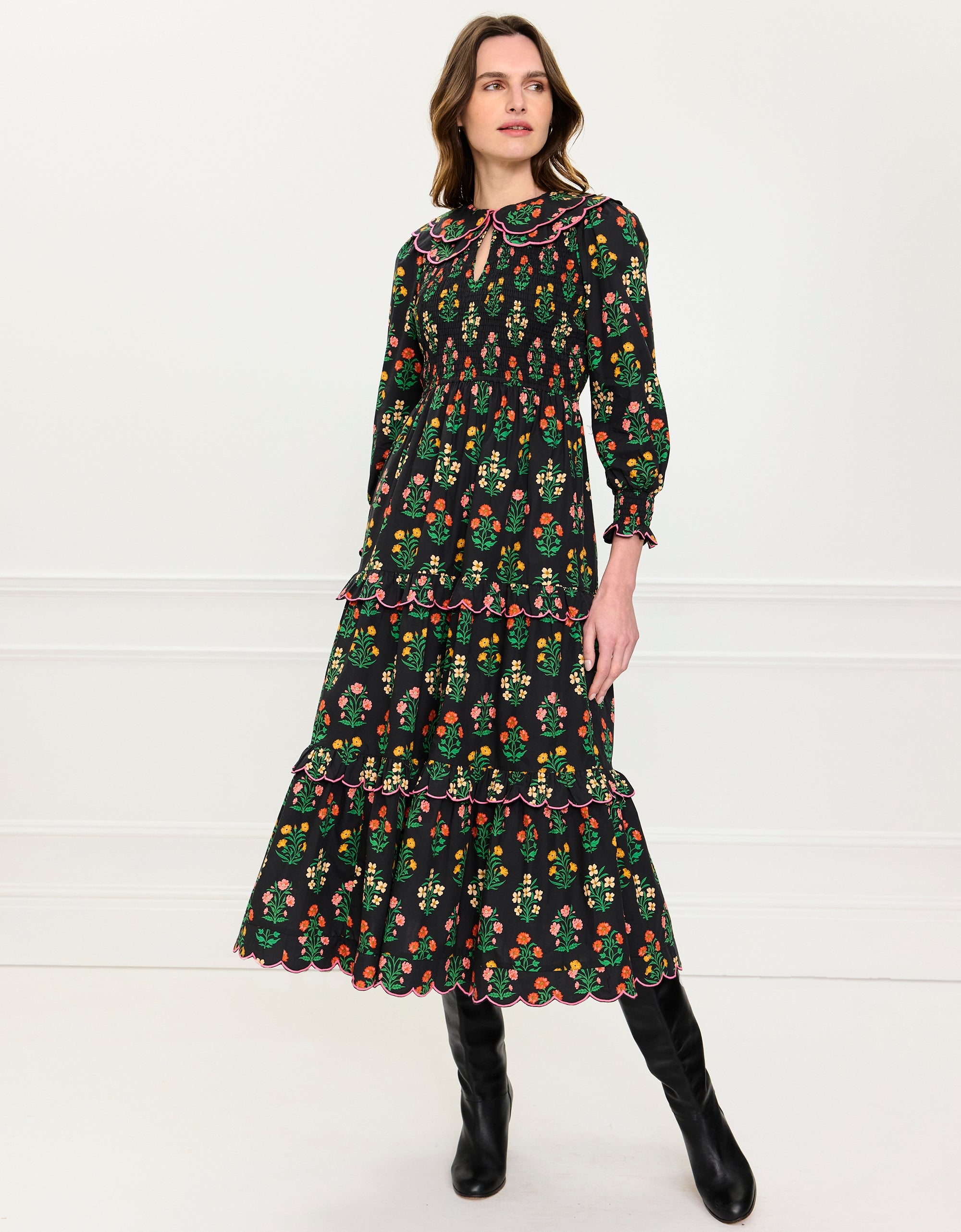 Pink City Prints Rose Buta Rita Dress