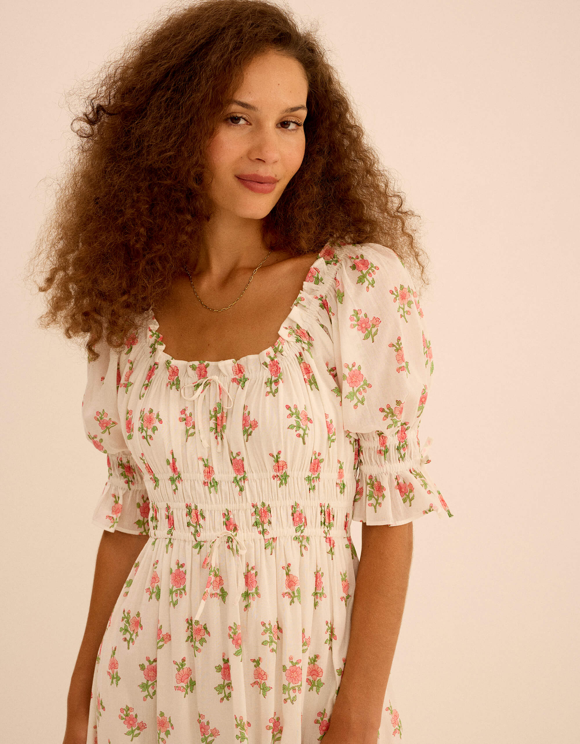 Pink City Prints Rosebud Posey Goldie Dress