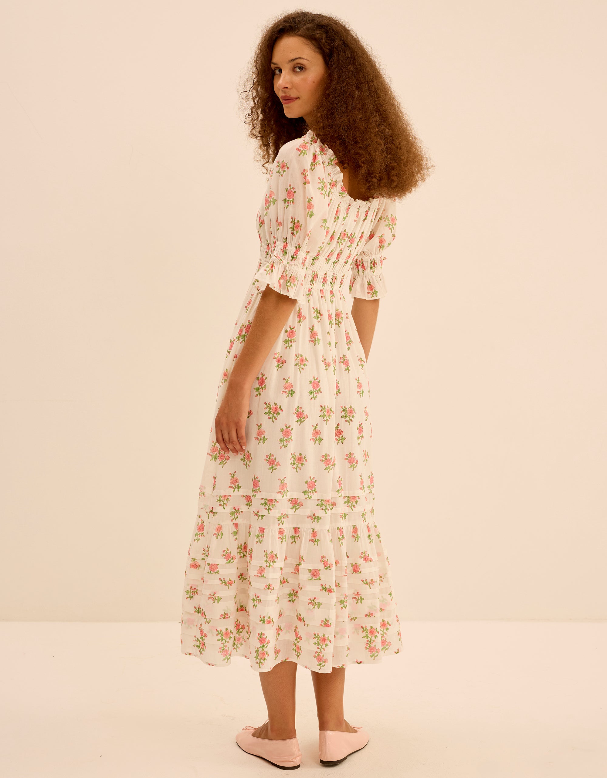 Pink City Prints Rosebud Posey Goldie Dress