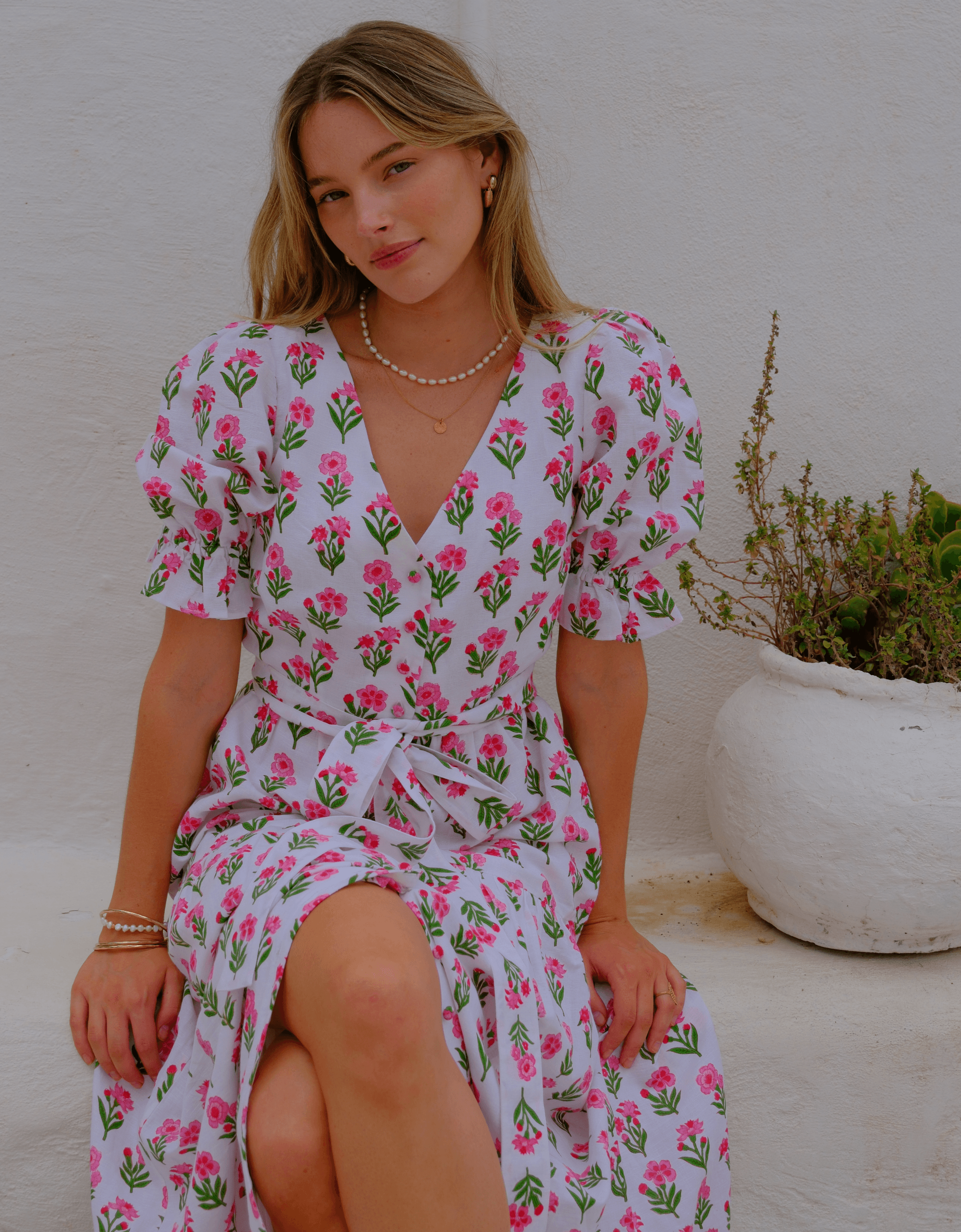 Pink City Prints Ruby Bloom Francis Dress