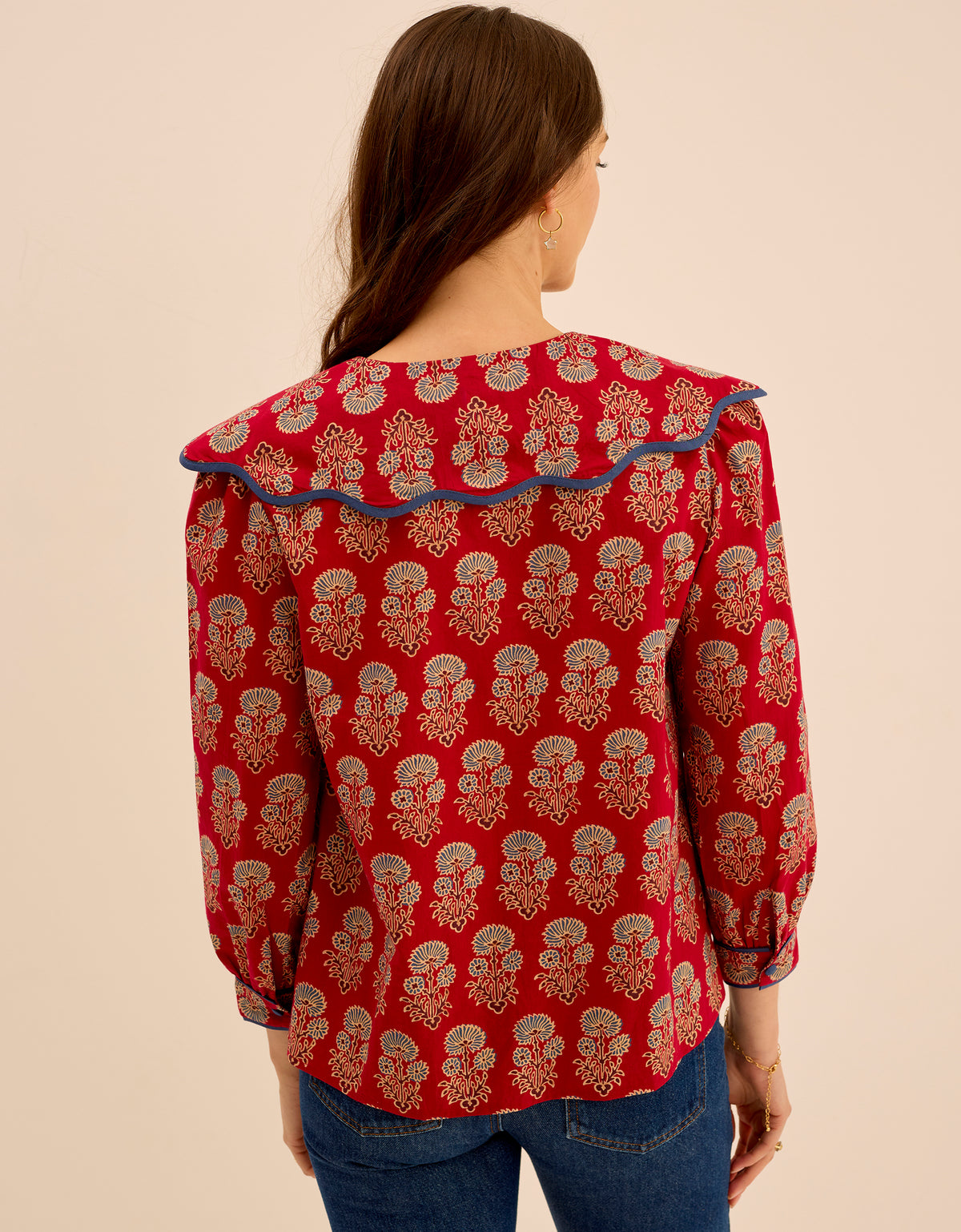 Pink City Prints Ruby Buta Apple Blouse