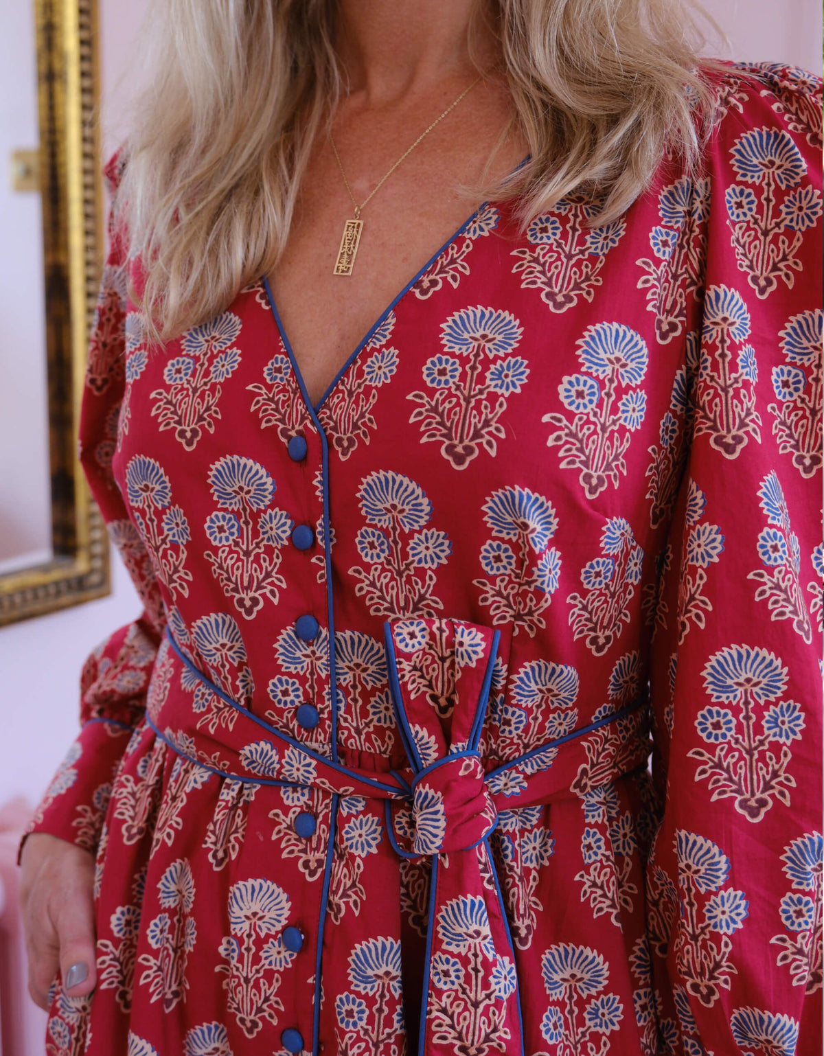 Pink City Prints Ruby Buta Francis Dress