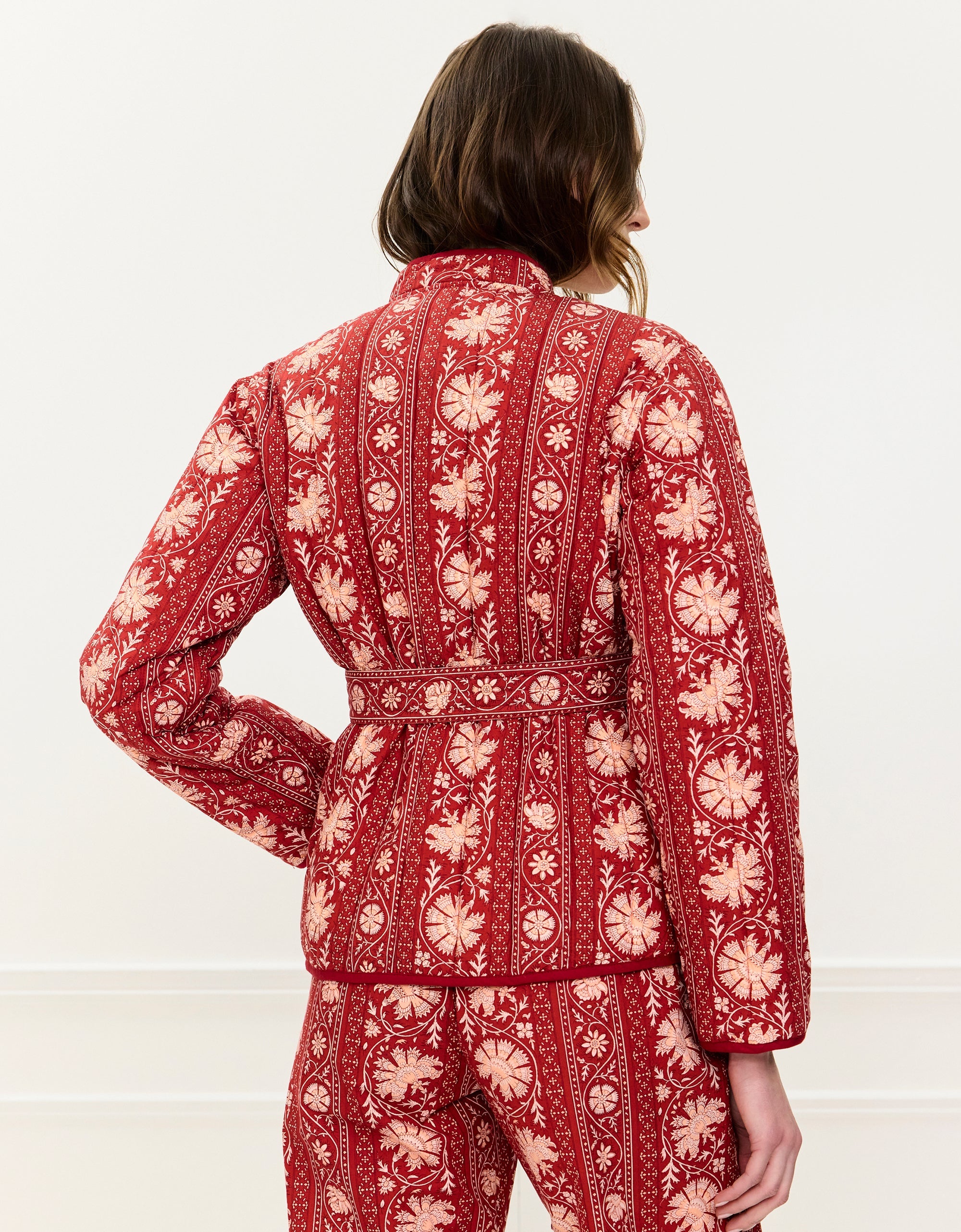 Pink City Prints Rust Borders Paris Jacket