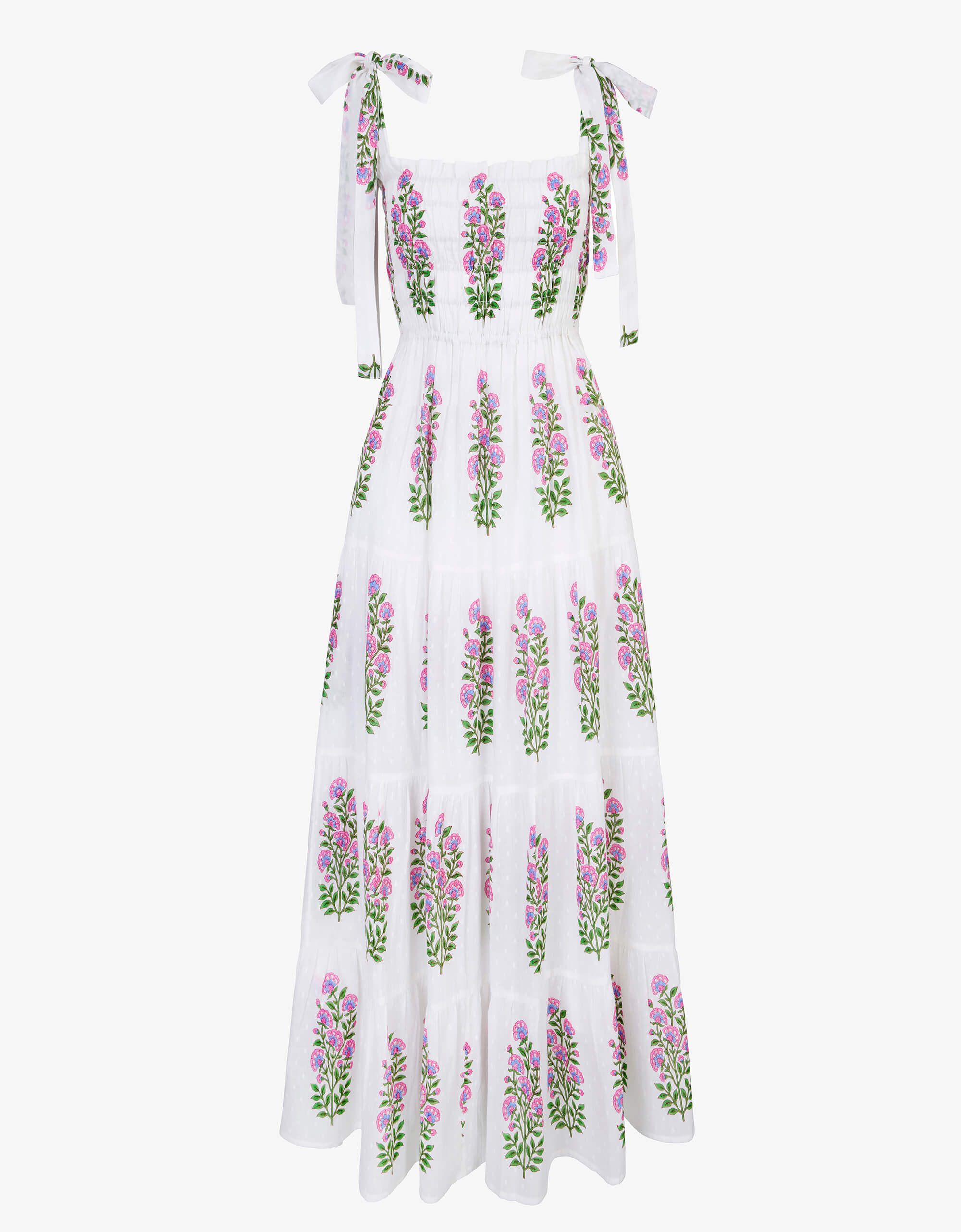 Pink City Prints Schiffli Folk Buta Martina Dress