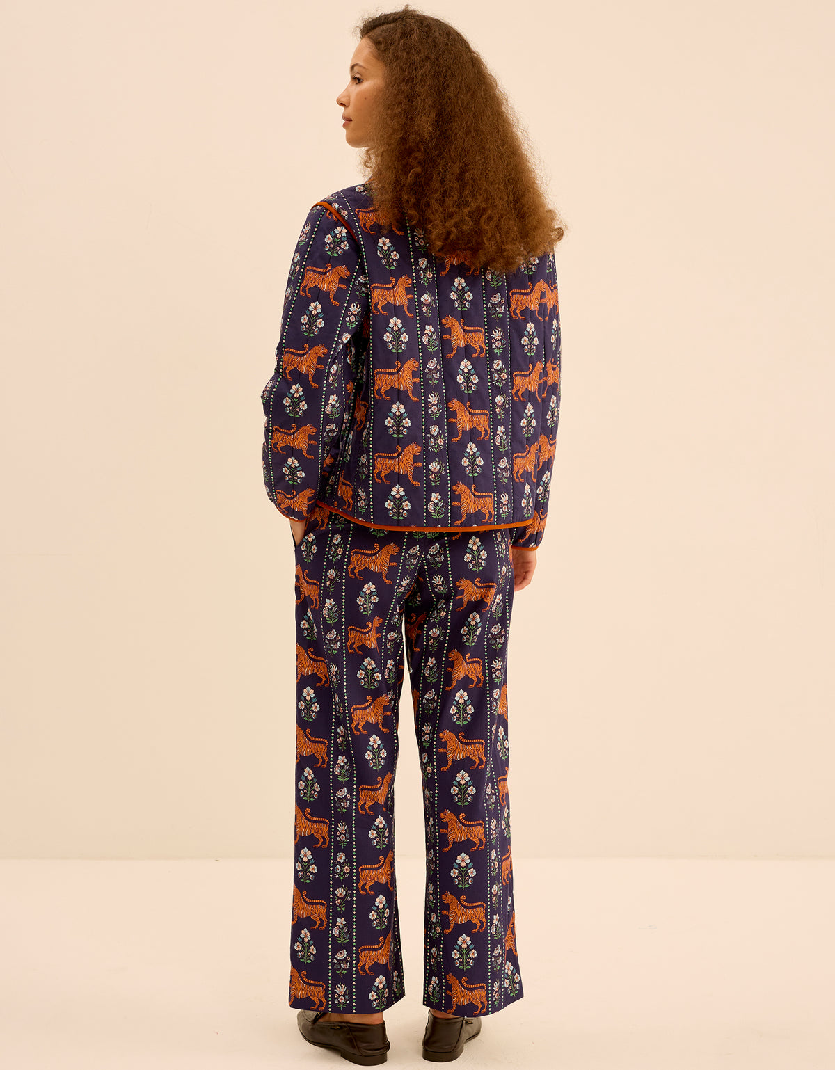 Pink City Prints Tiger Border Stevie Jacket